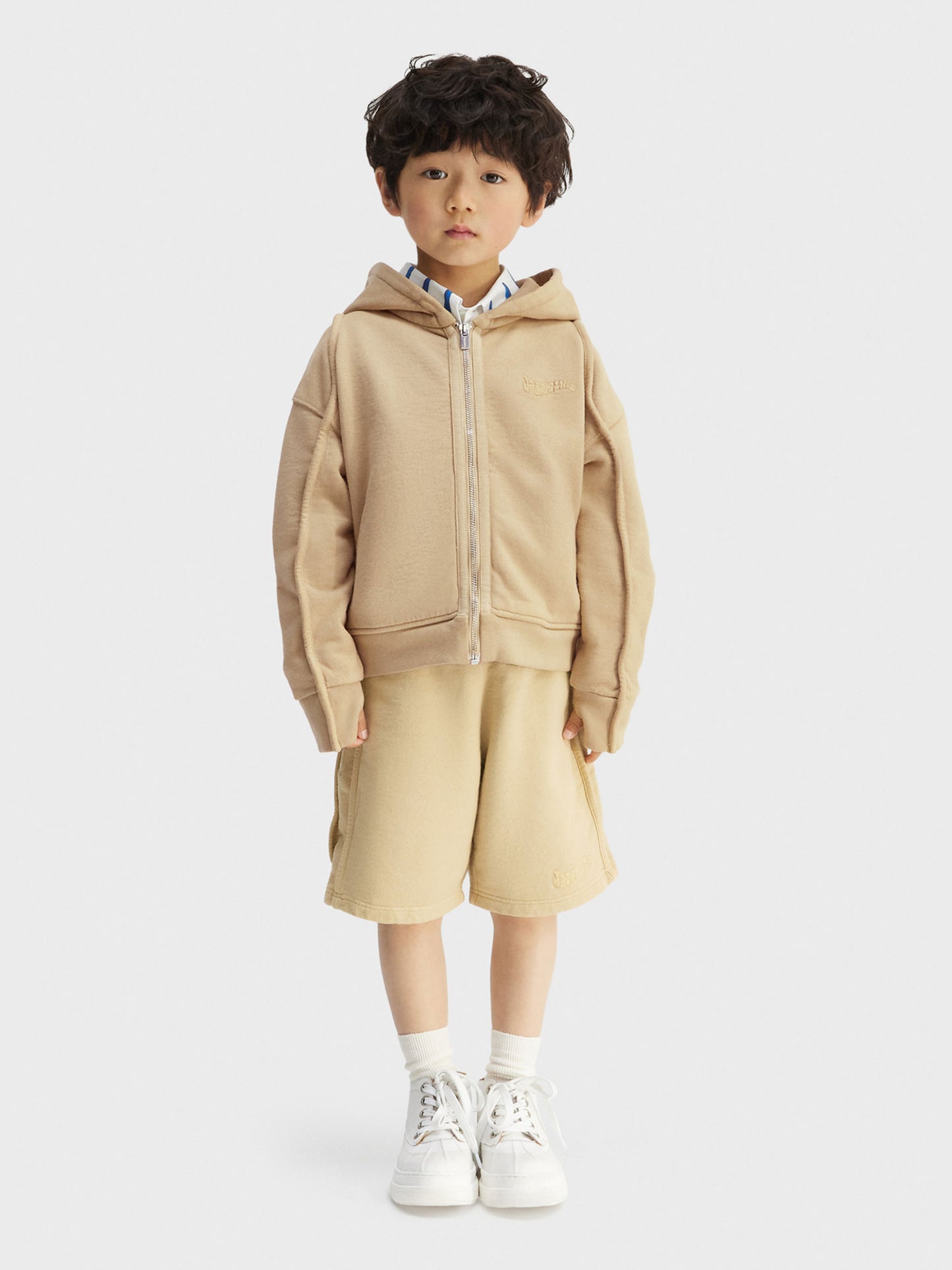 Felpa 'Le Camargue Zippe' beige per bambini