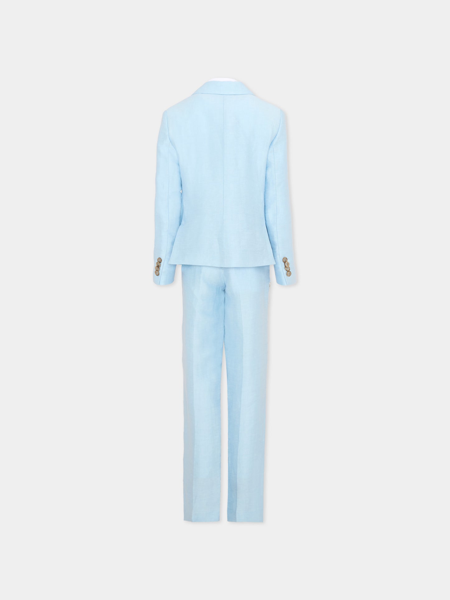 Completo elegante celeste per bambino