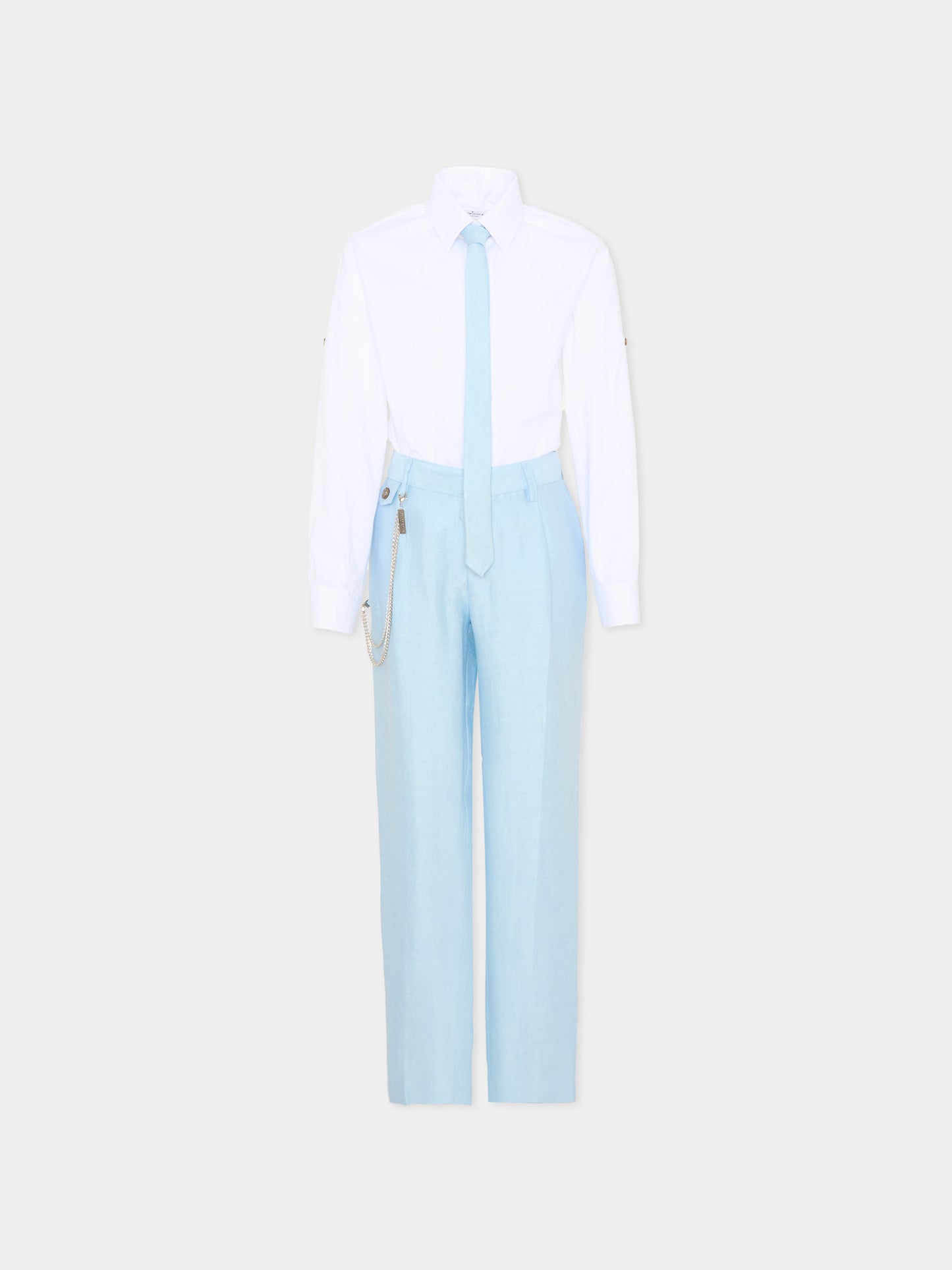Completo elegante celeste per bambino