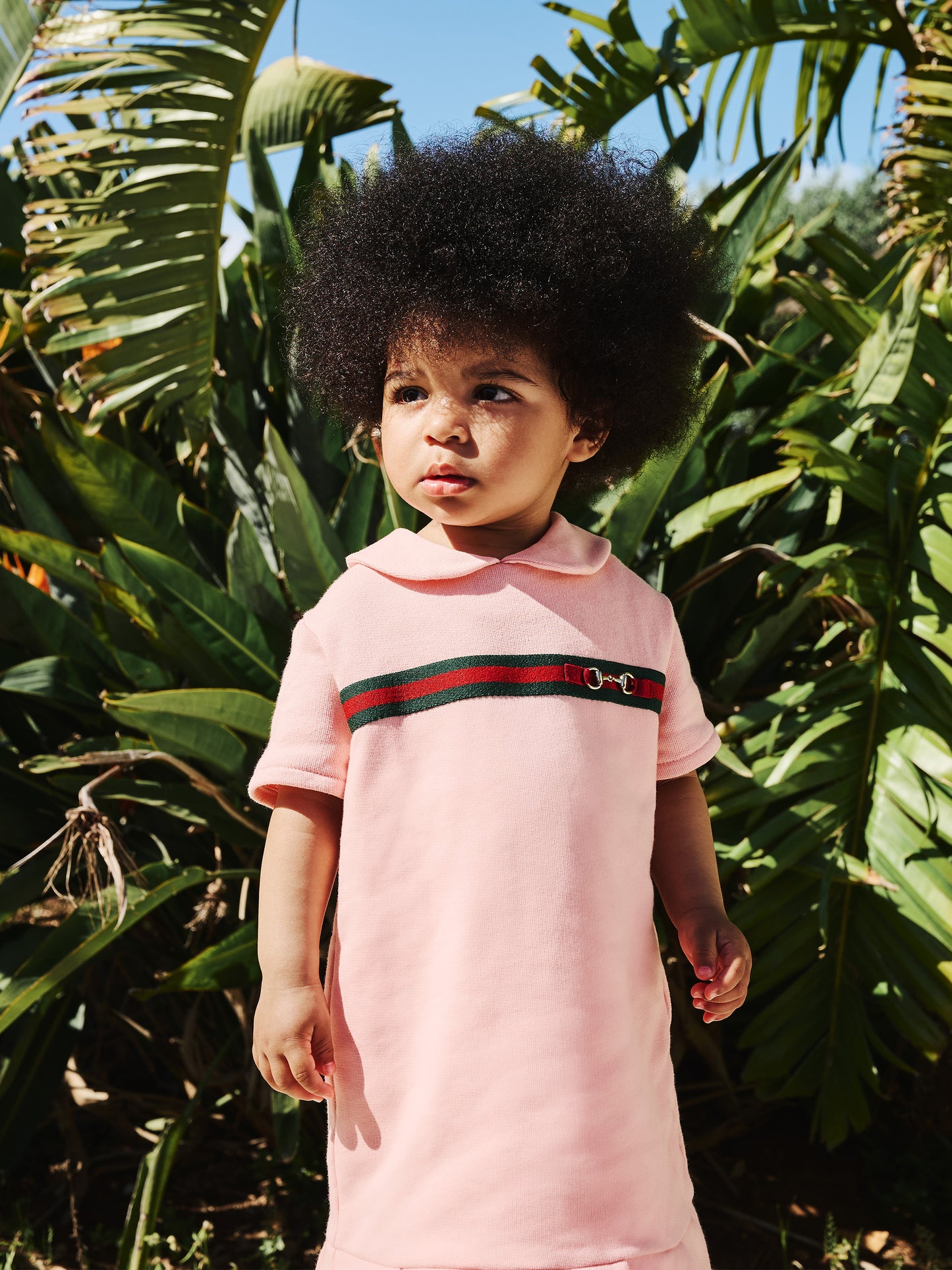Vestito rosa per neonata con morsetto