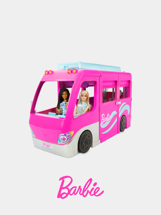 Barbie Camper dei sogni fucsia per bambina