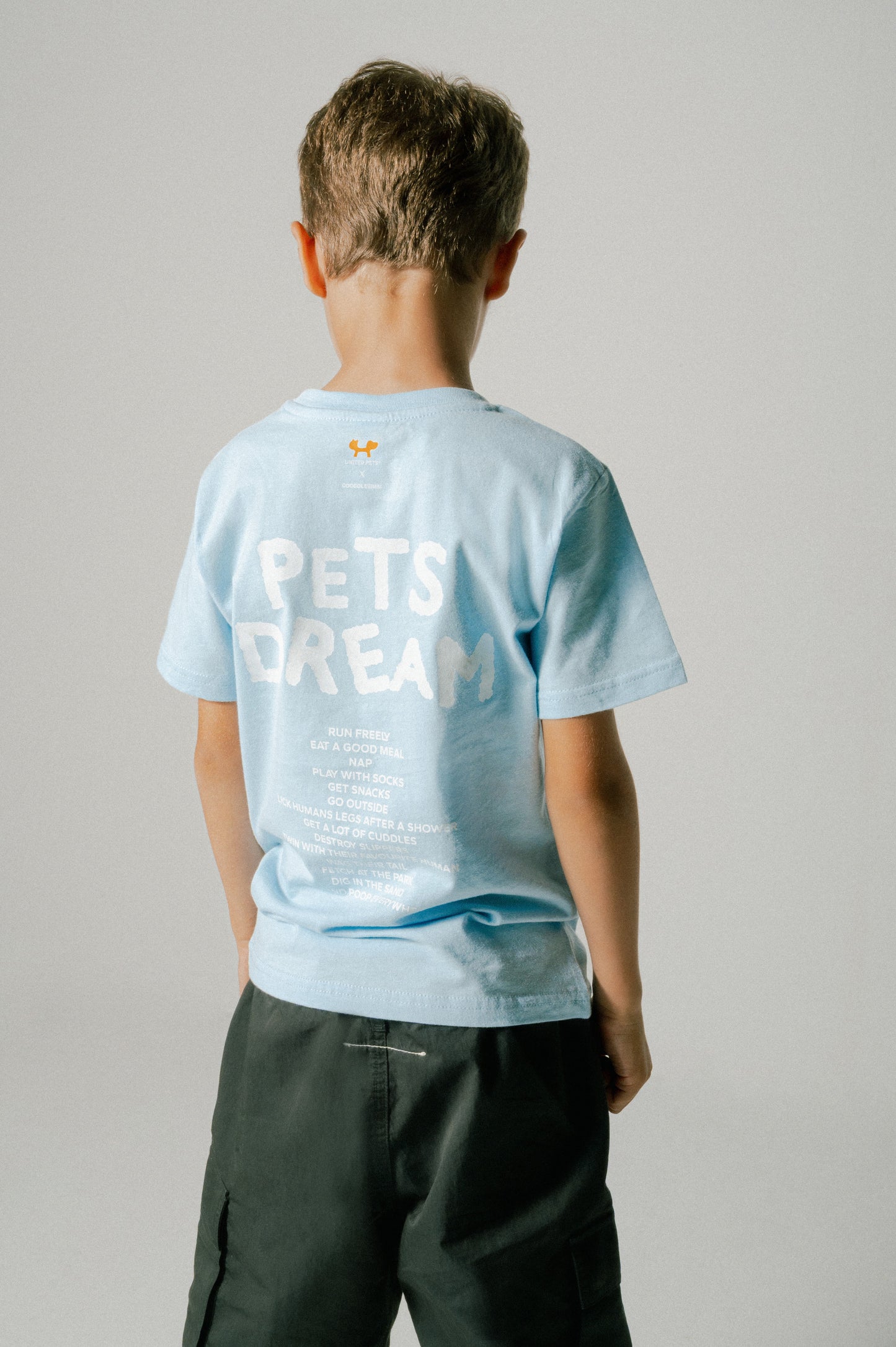 T-shirt celeste per bambini Pets Dream