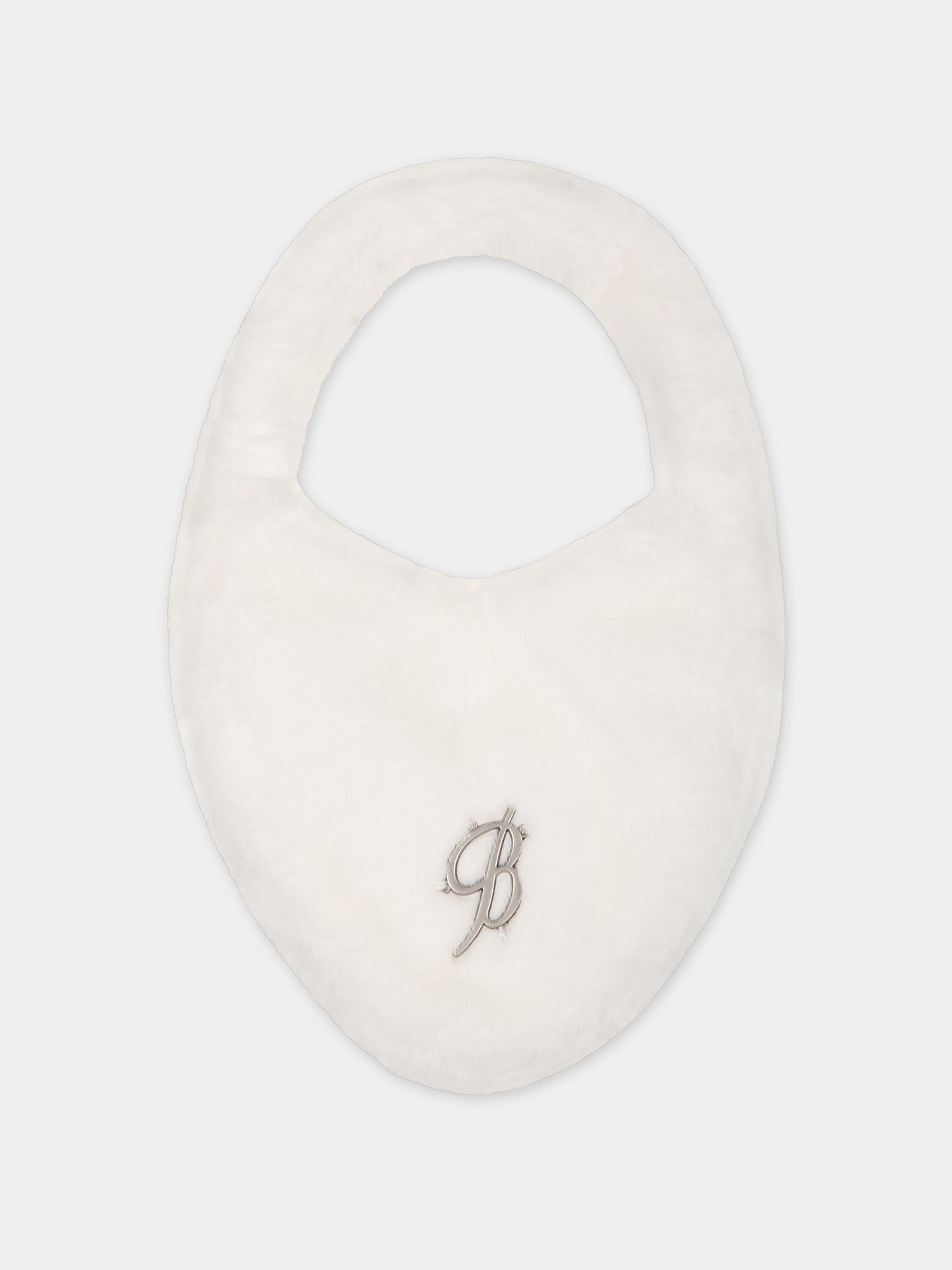 Borsa bianca per bambina con logo