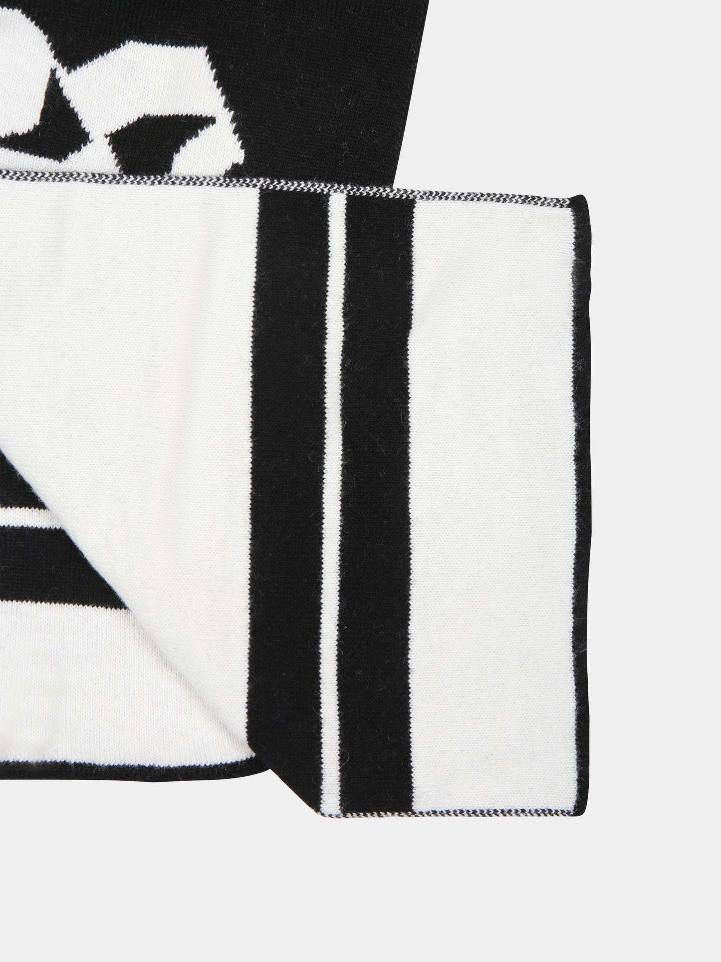 Sciarpa nera per bambini con logo