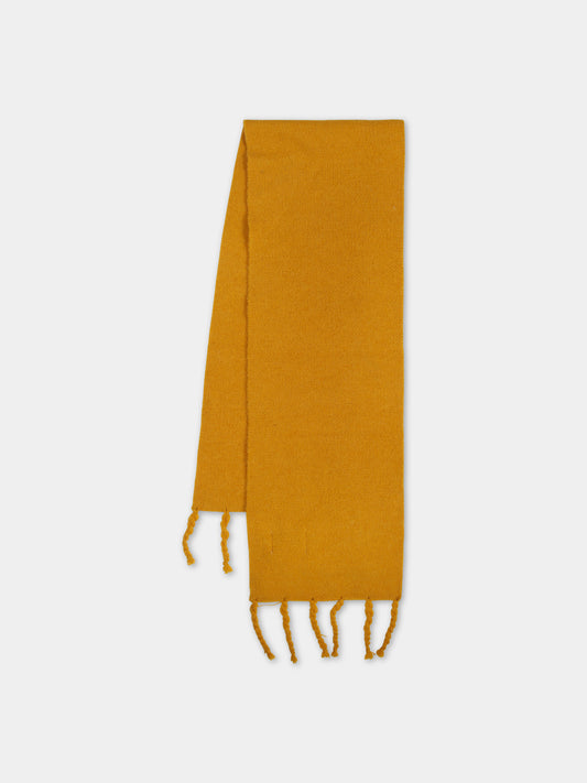 Sciarpa arancione per bambini con frange