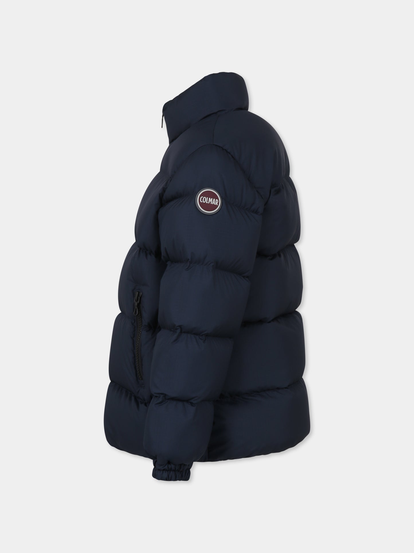 Piumino blu per bambino con logo