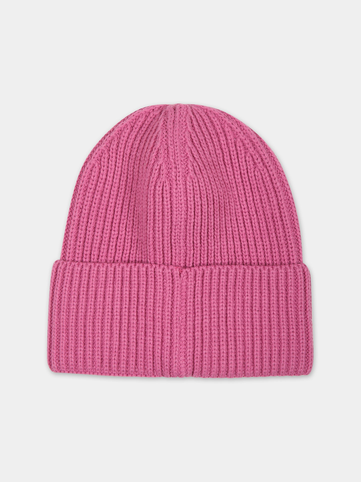 Cappello fucsia per bambina con logo