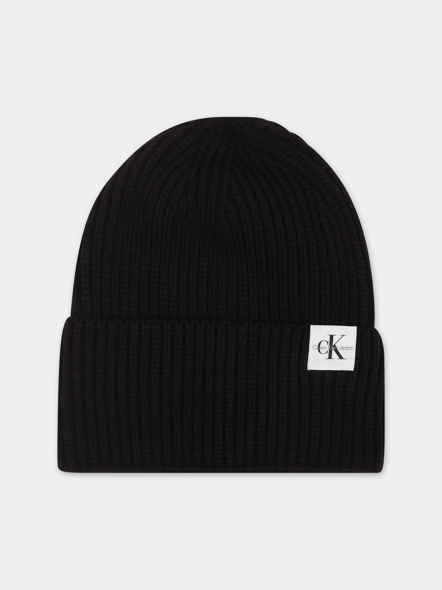 Cappello nero per bambini con logo