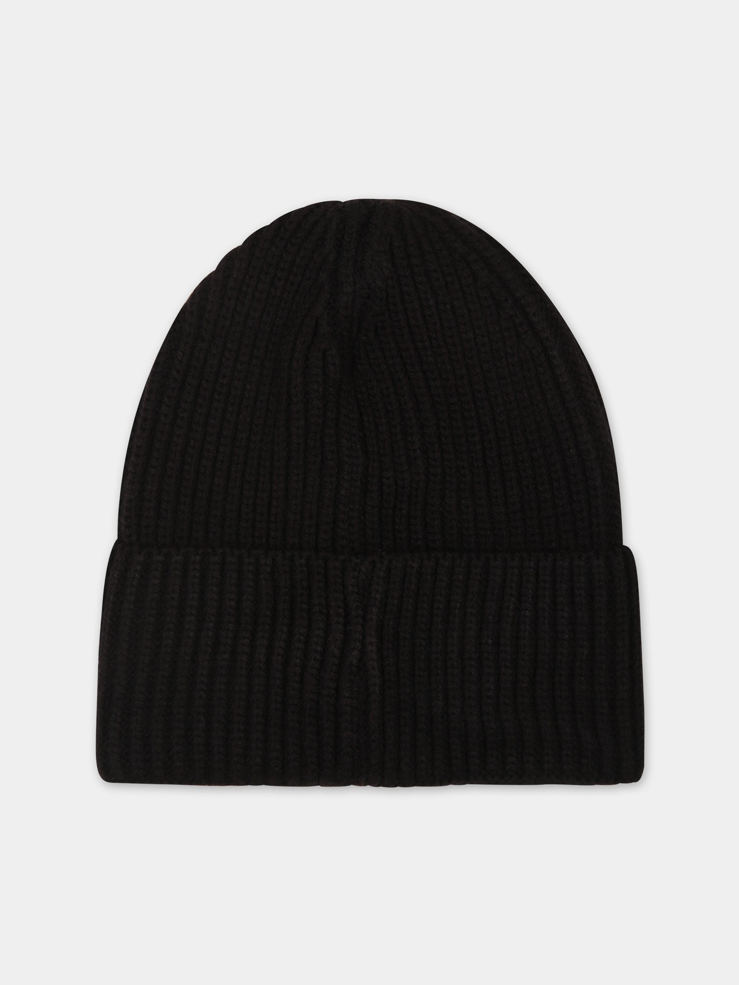 Cappello nero per bambini con logo
