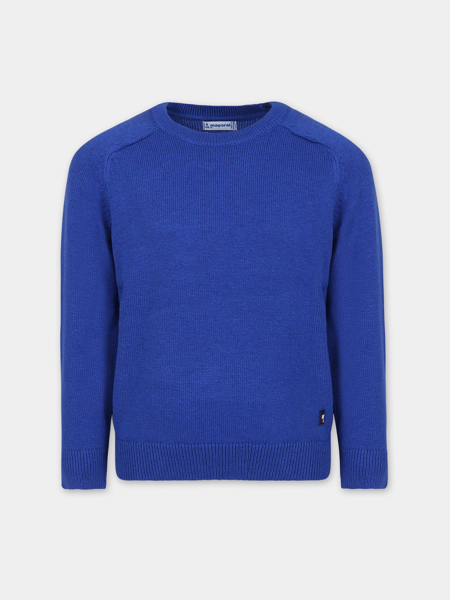 Maglione azzurro per bambino con logo