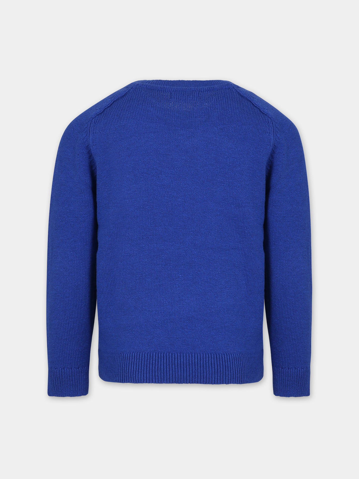Maglione azzurro per bambino con logo