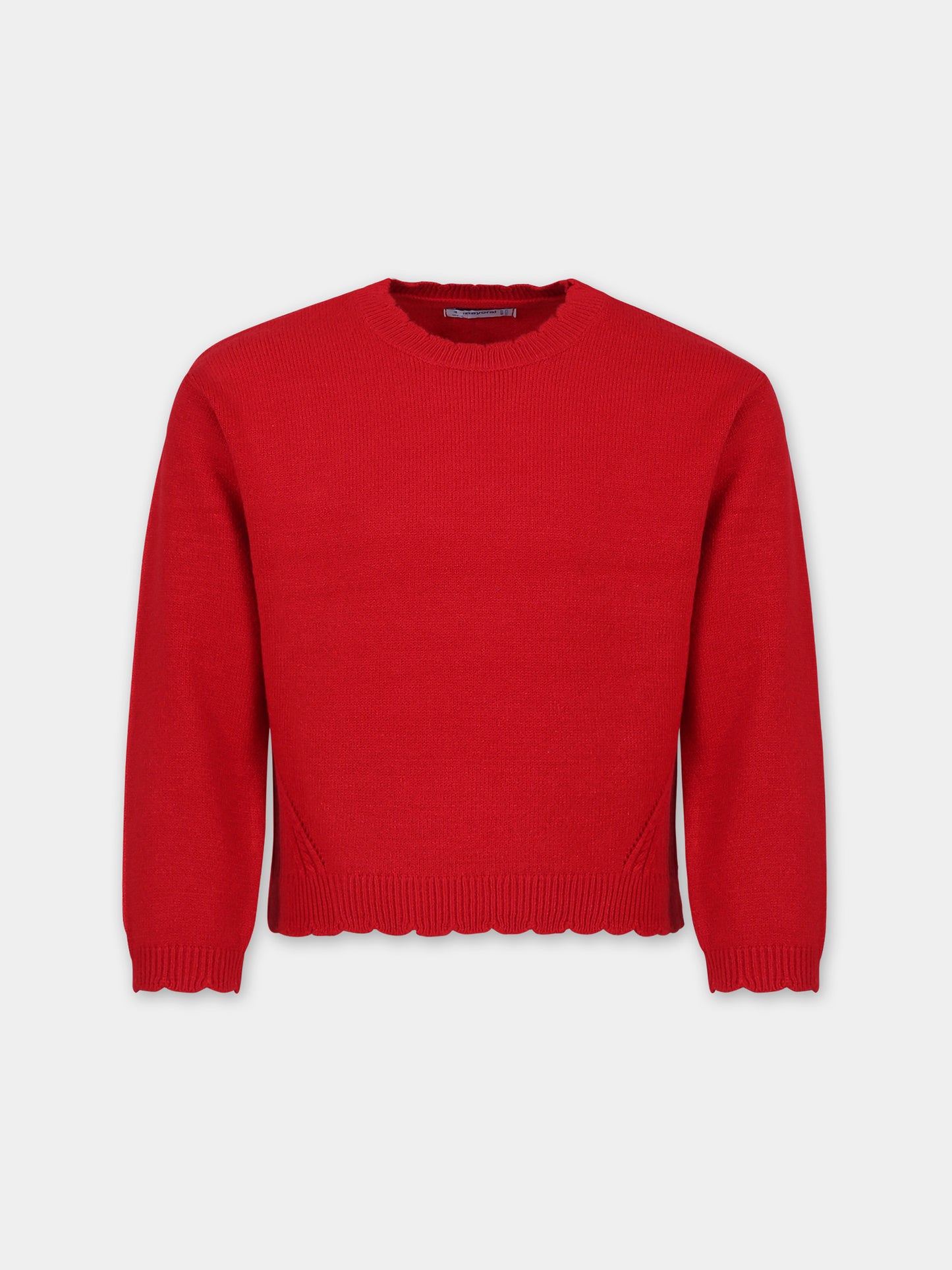 Maglione rosso per bambina