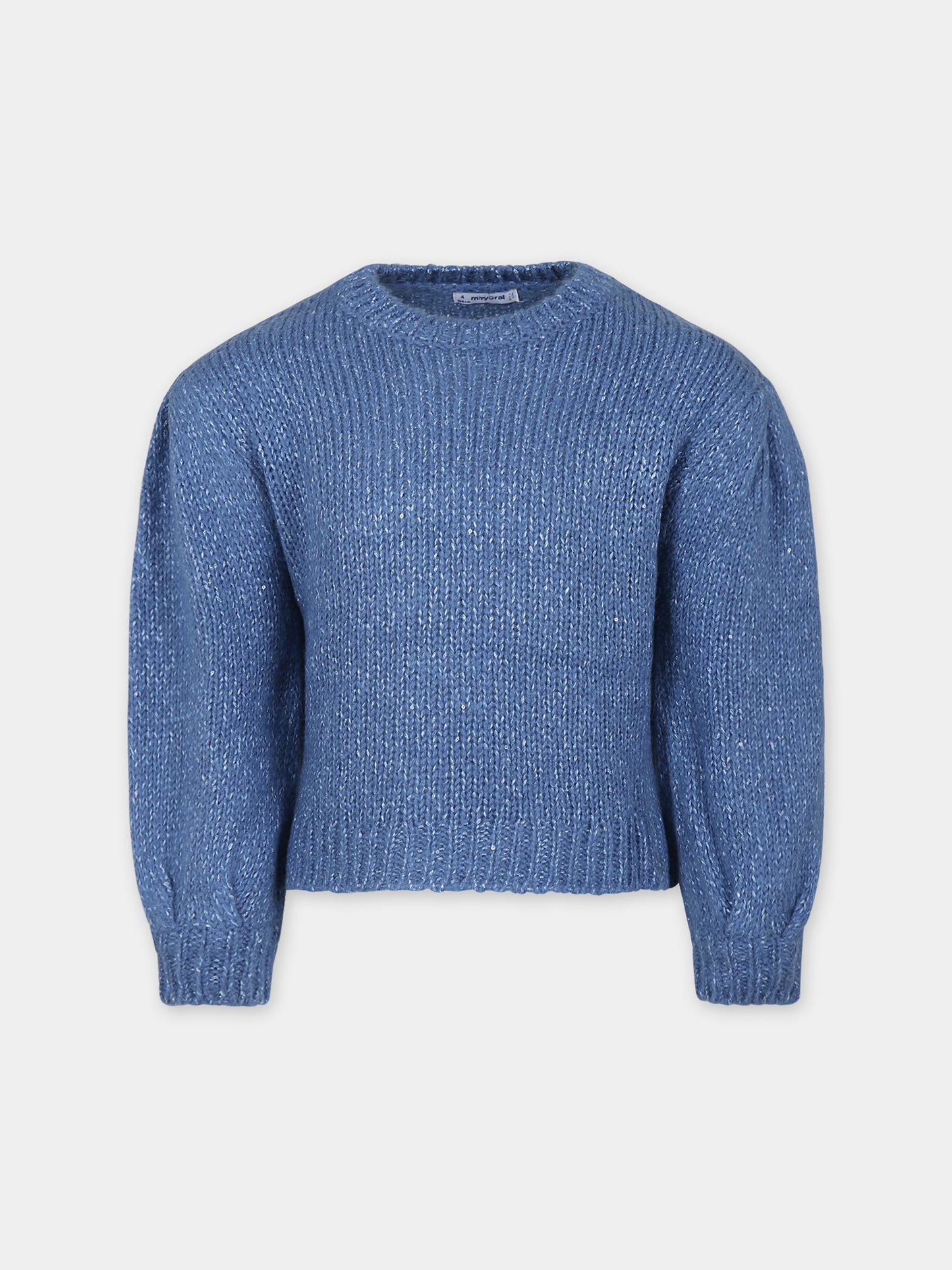 Maglione azzurro per bambina