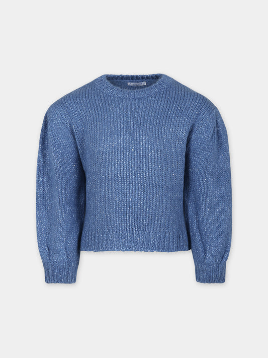 Maglione azzurro per bambina