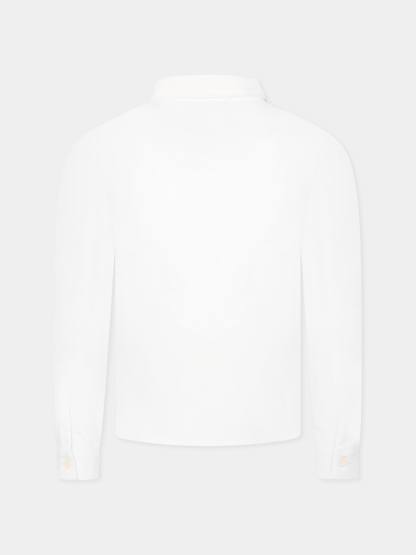 Camicia bianca per bambina con mani