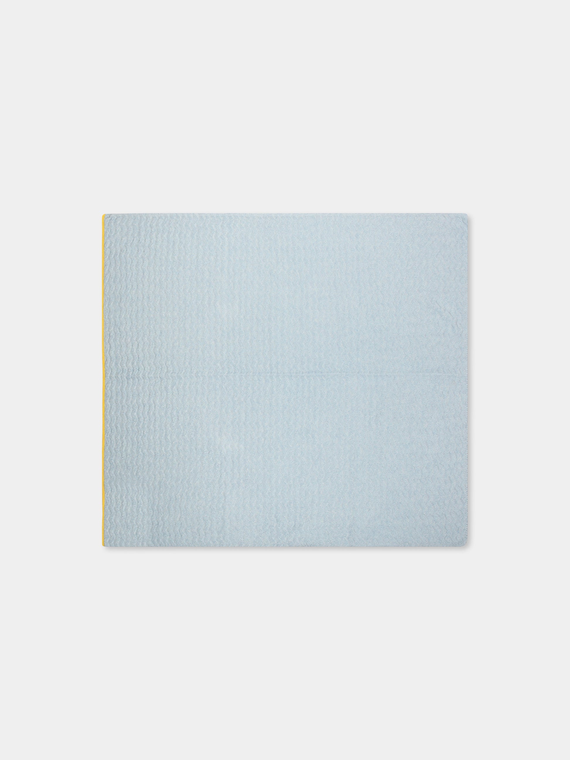 Coperta celeste per neonato con onde all over,Gensami,COP01-B-ONDA BLUE SKY