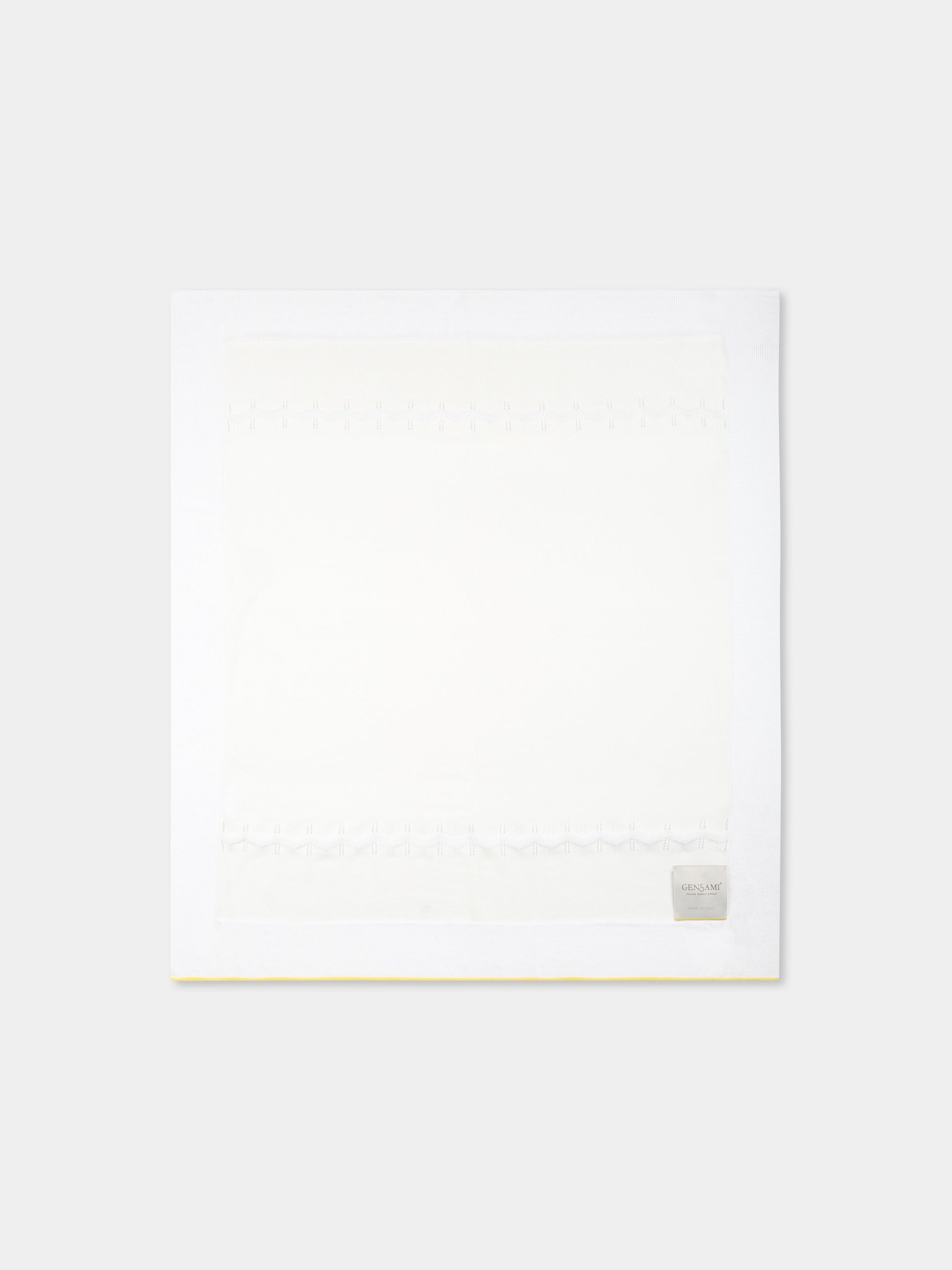 Coperta avorio per neonati con onde,Gensami,COP03-B-ONDA OFF WHITE
