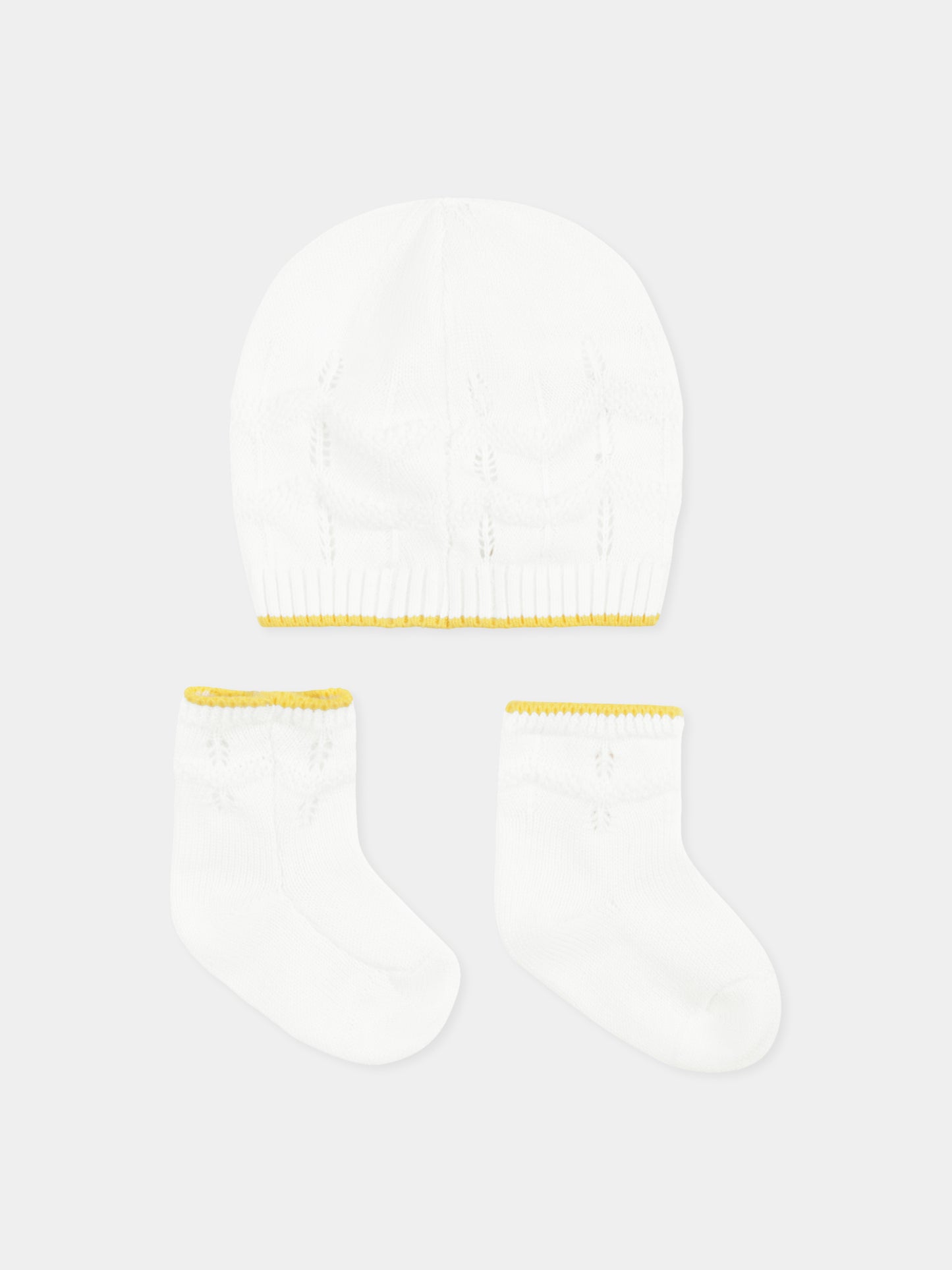 Set pagliaccetto avorio per neonati,Gensami,BOX16-B-ONDA SUNRISE YELLOW