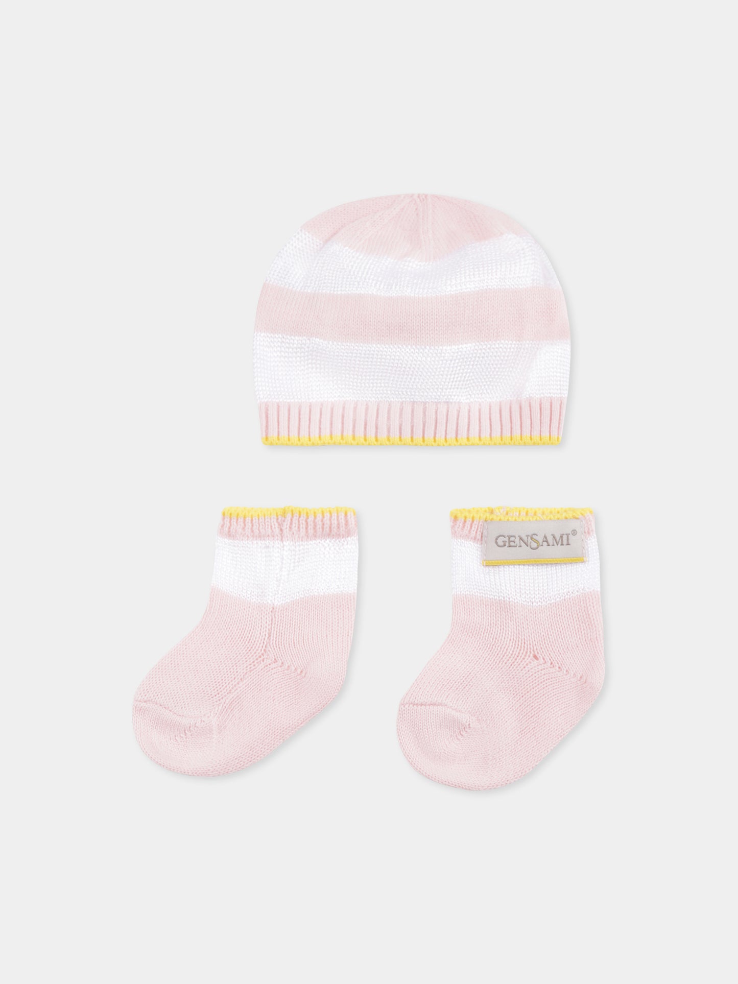 Set accessori rosa per neonata