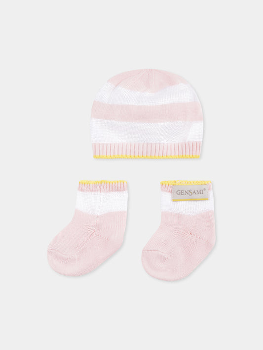 Set accessori rosa per neonata