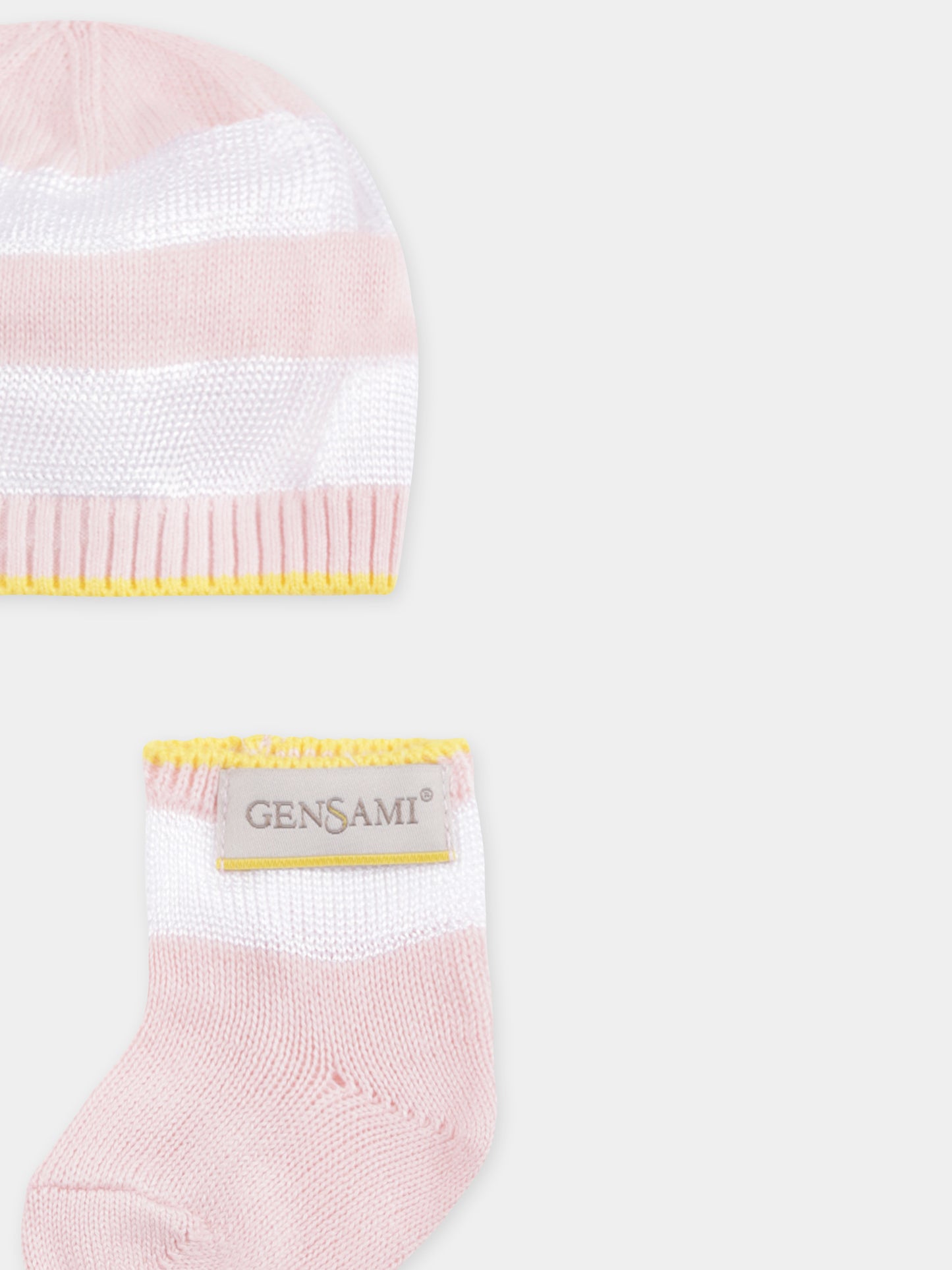 Set accessori rosa per neonata