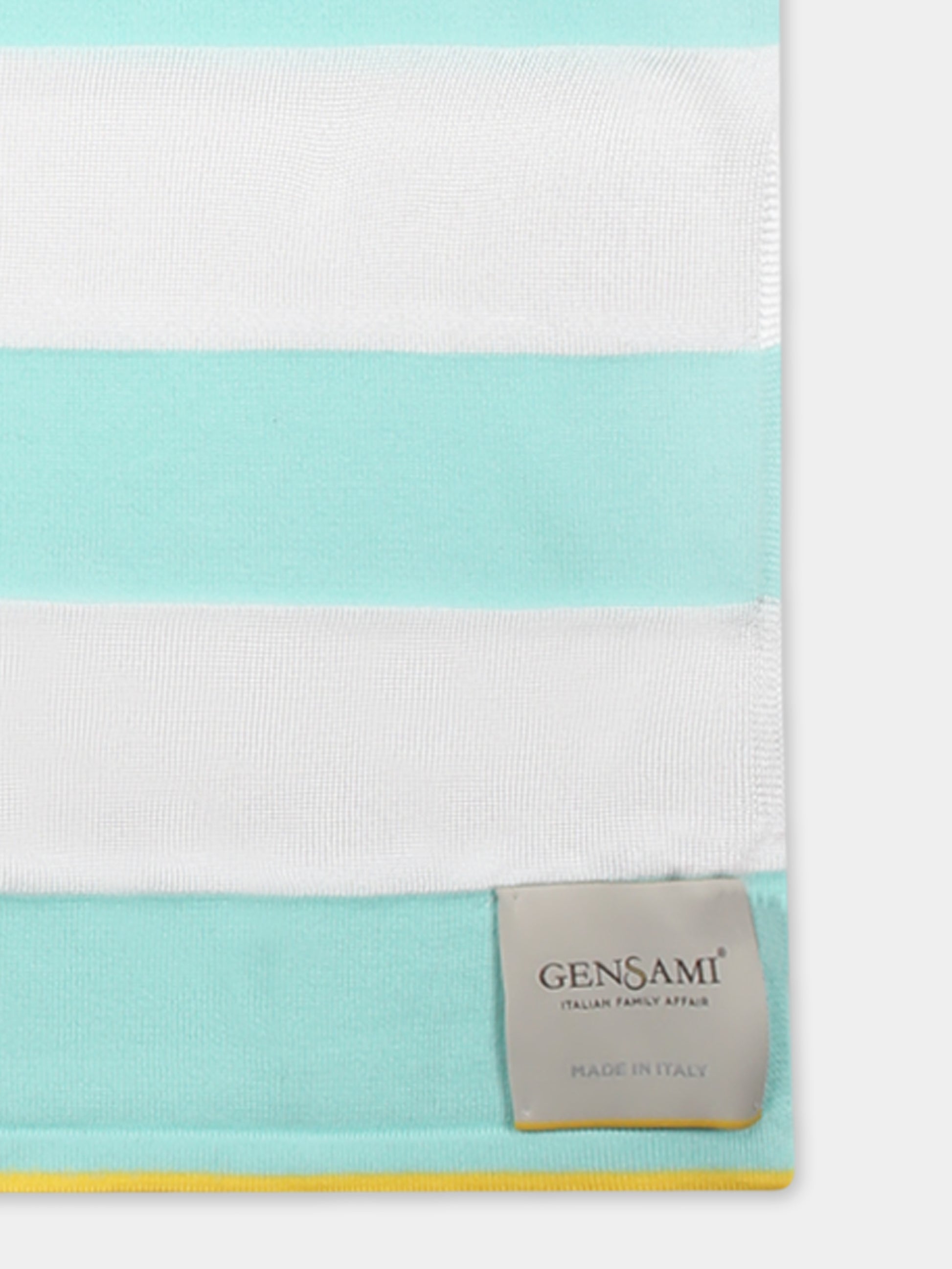 Coperta verde per neonato con righe,Gensami,COP01-B-SH AQUAMARINE