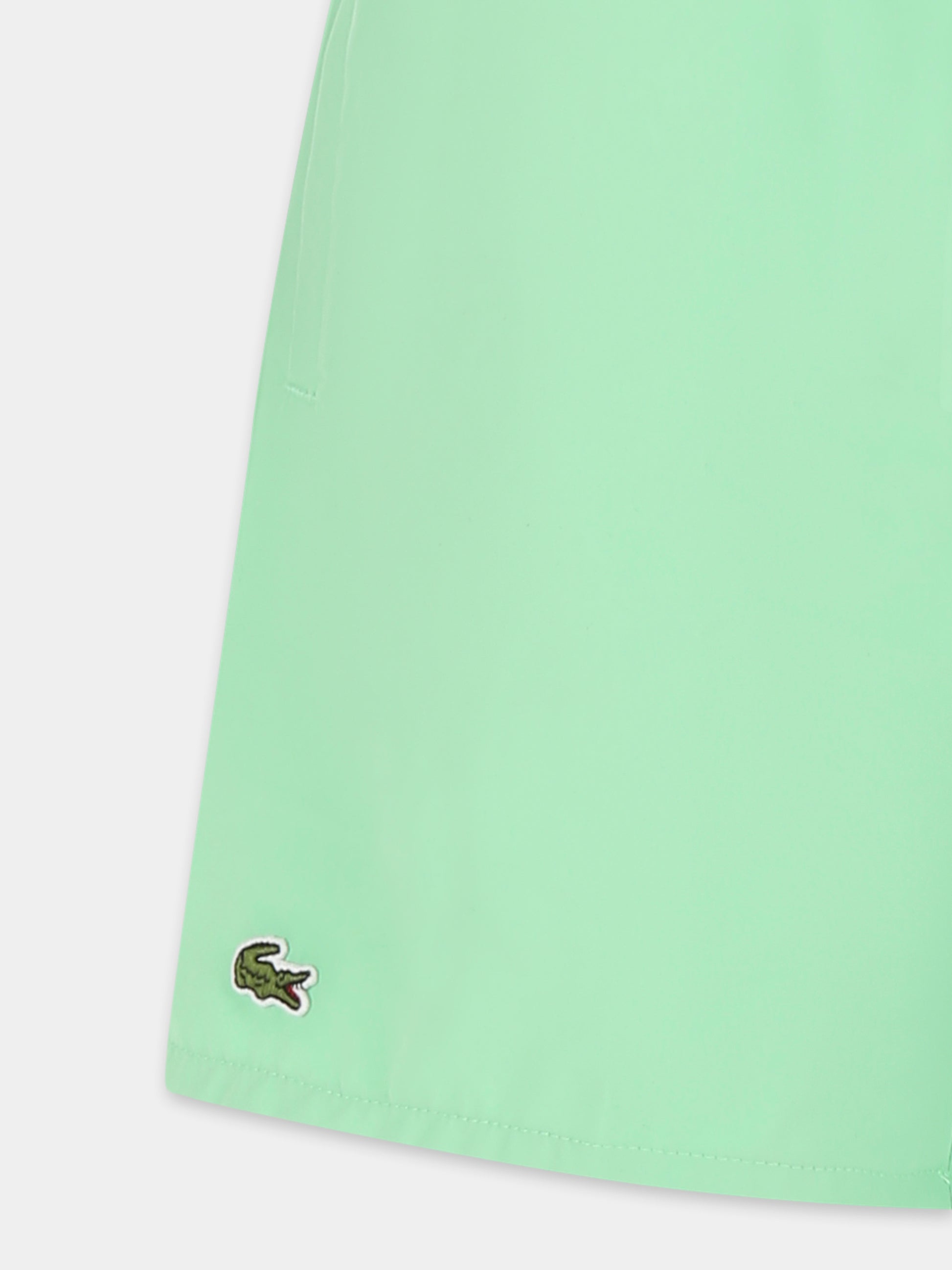 Boxer mare verde per bambino con coccodrillo,Lacoste,MJ4756 EI8