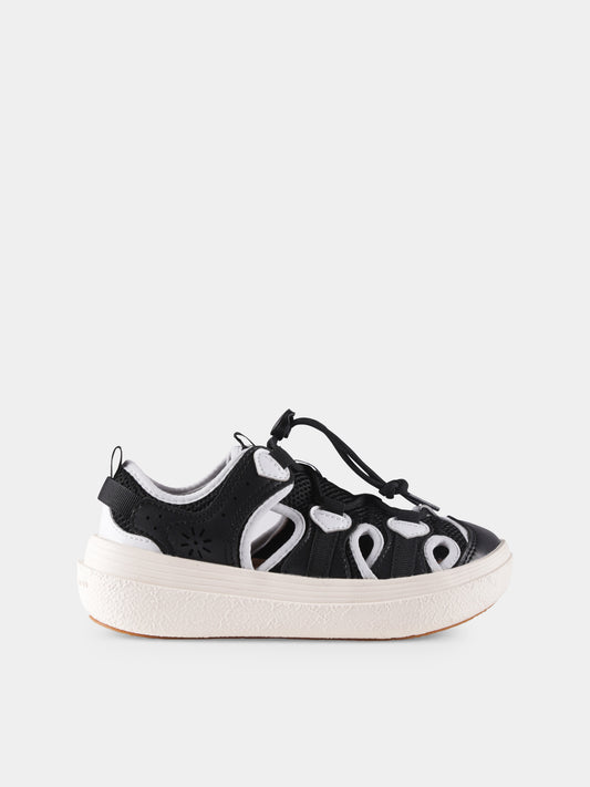 Sneakers Chomei nere per bambini,Flower Mountain,001 1501073 01 1A06 CHOMEI