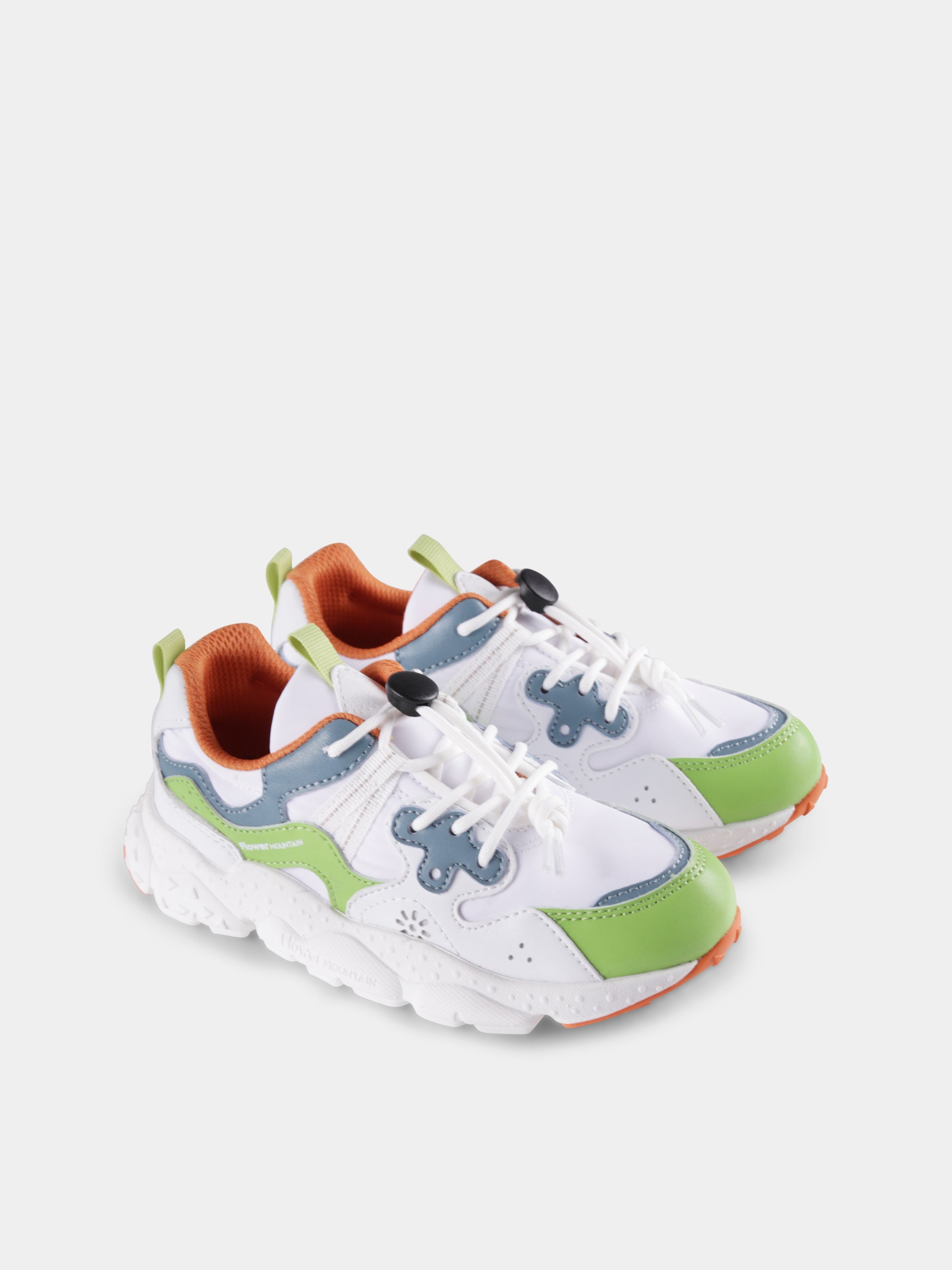 Sneakers Yamano bianche per bambini,Flower Mountain,001 2015497 21 1F28 YAMANO