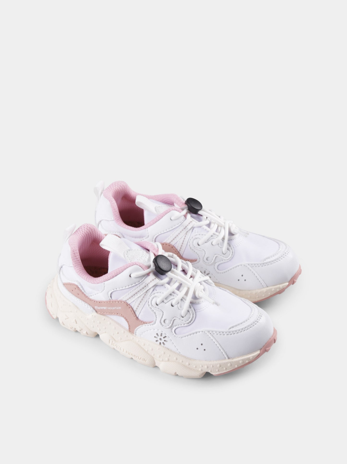 Sneakers Yamano bianche per bambina,Flower Mountain,001 2015497 21 1N04 YAMANO