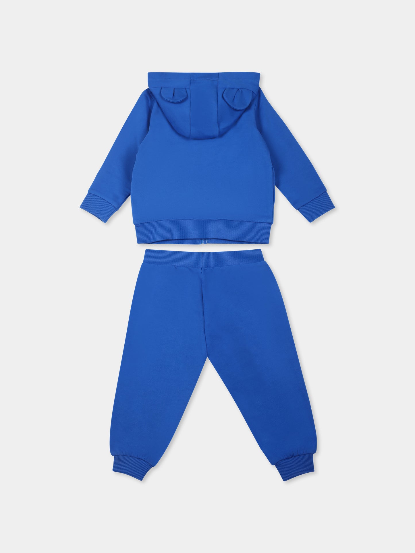 Completo azzurro per neonato con Teddy Bear,Moschino Kids,MUK04P LCA74 40289