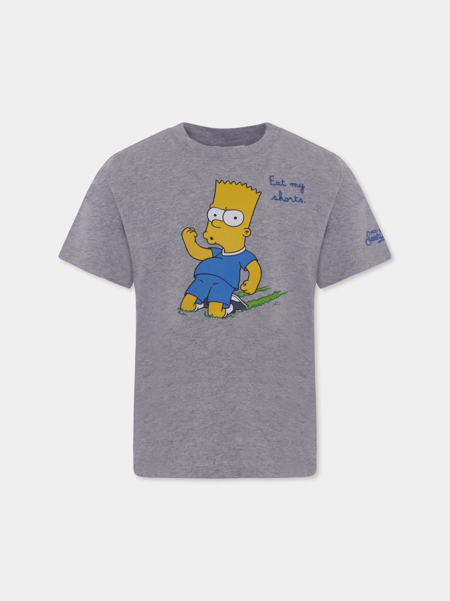 T-shirt grigia per bambino con Bart,Mc2 Saint Barth,TSH0001 01194H