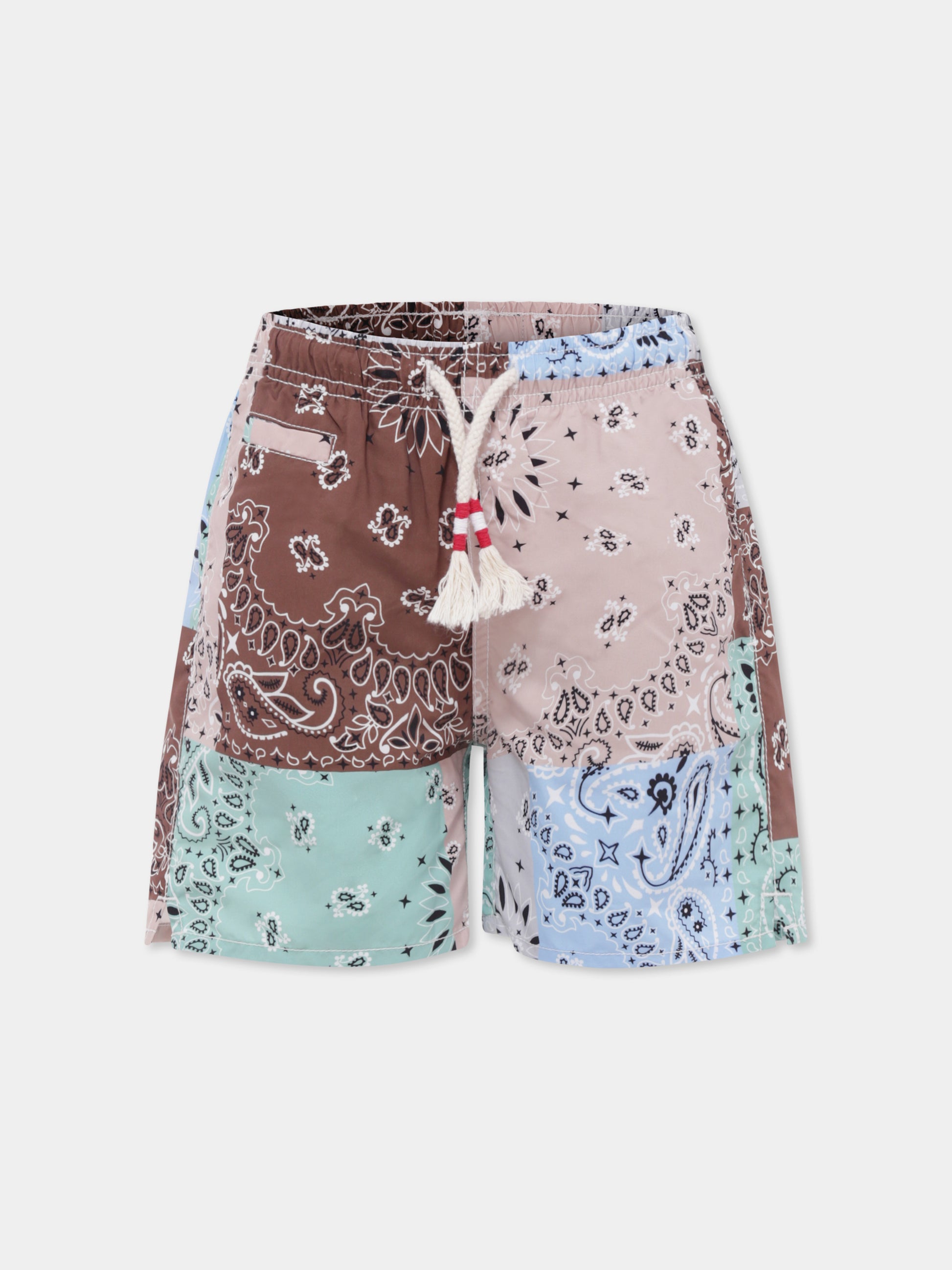 Boxer mare multicolor per bambino con stampa paisley,Mc2 Saint Barth,CAP0003 01230H