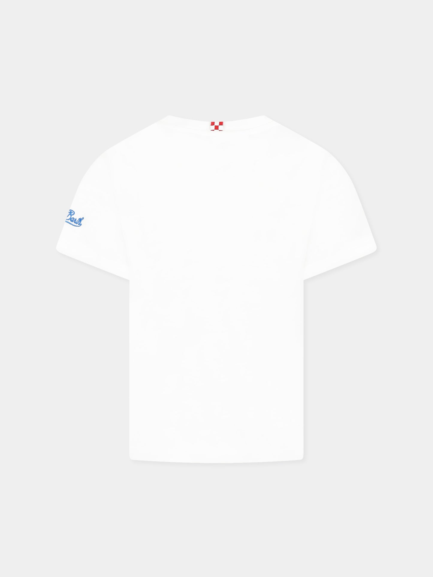 T-shirt bianca per bambino con stella marina
