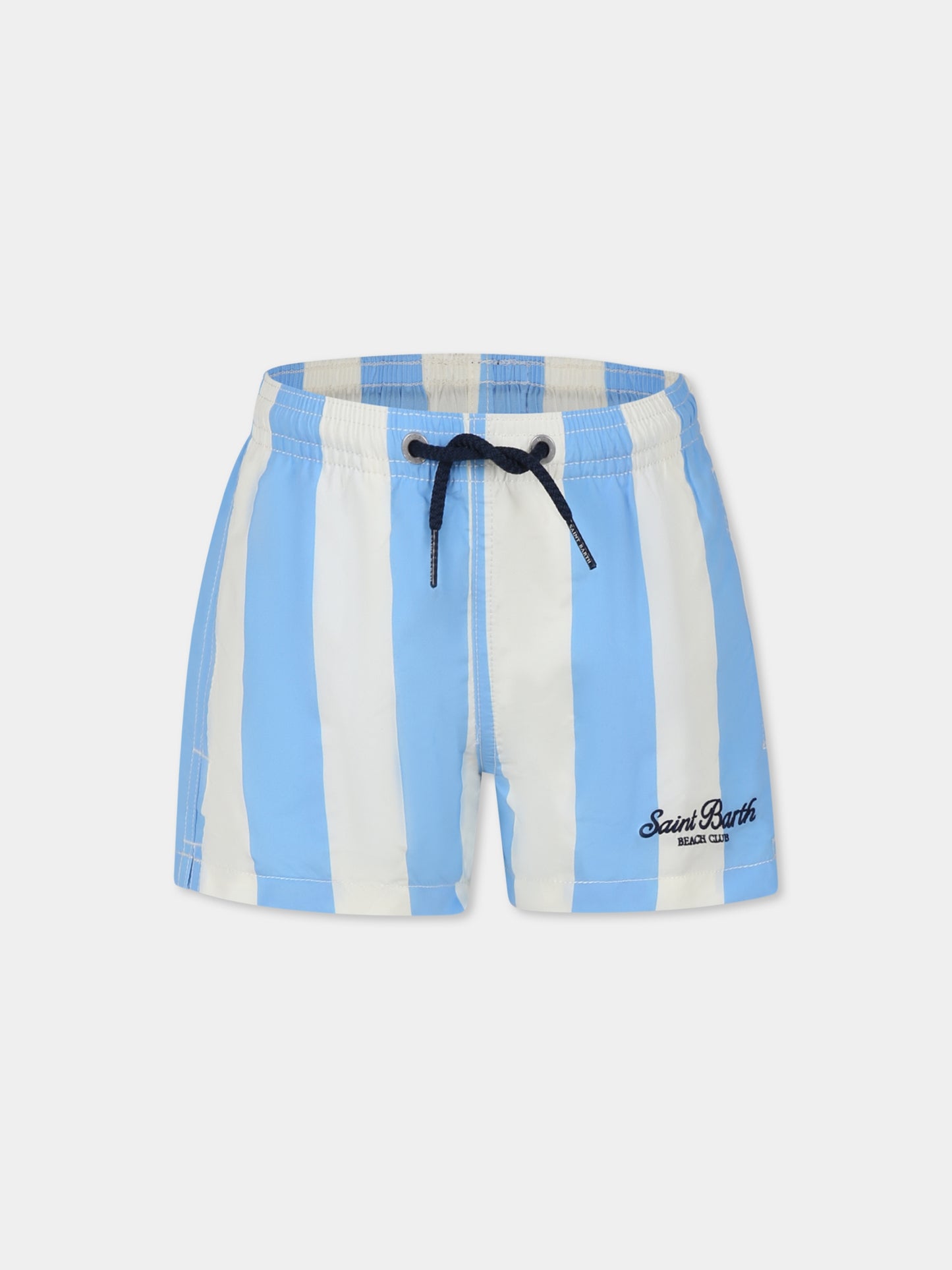 Boxer mare celeste per bambino con logo
