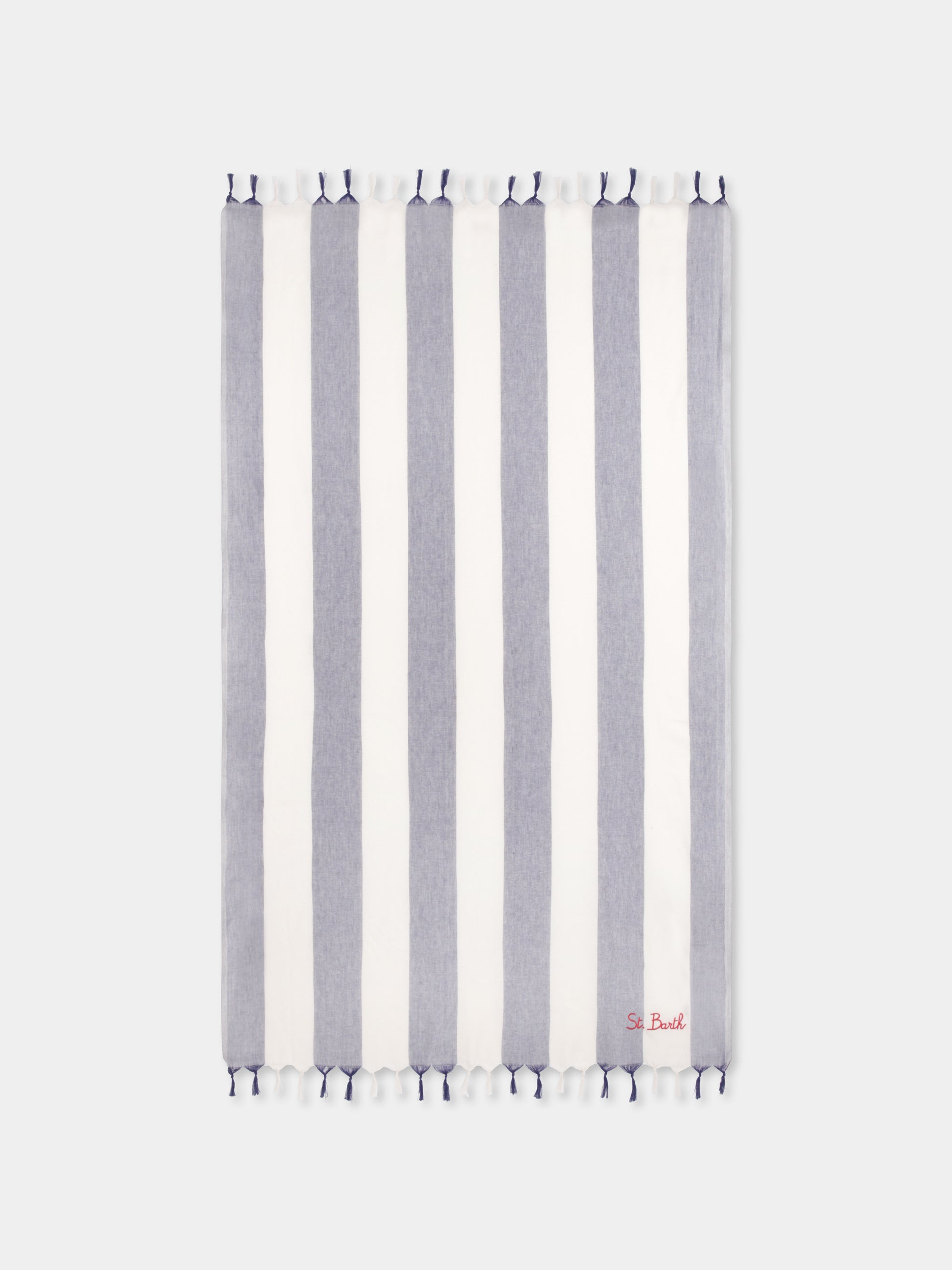 Telo mare blu per bambino con logo,Mc2 Saint Barth,FOUL002 01467H