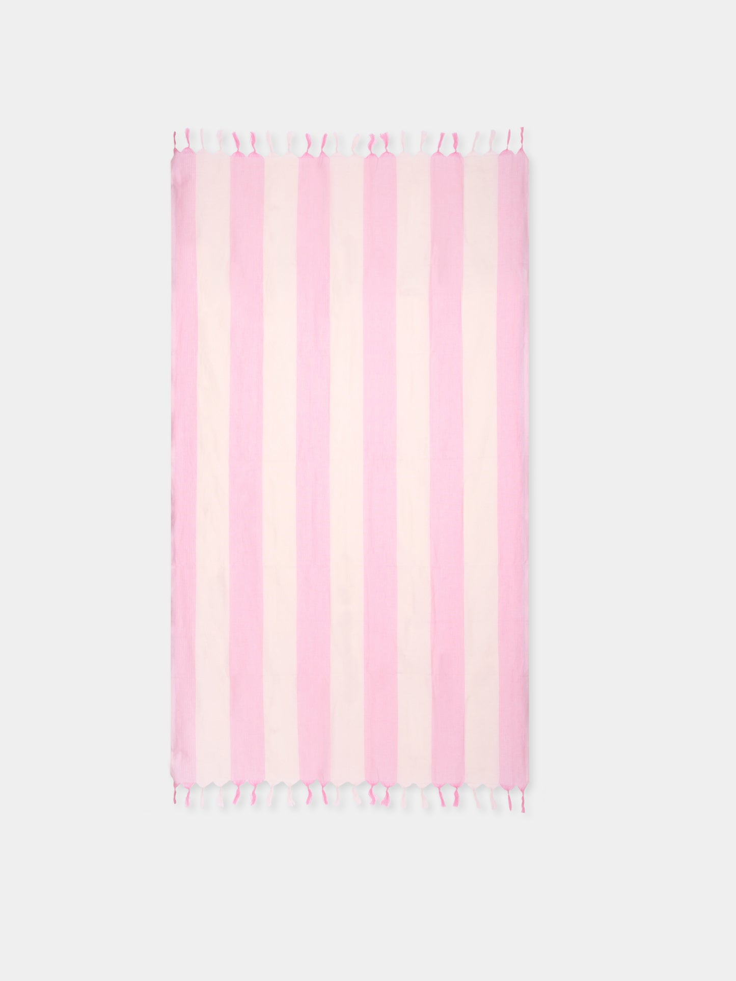 Telo mare rosa per bambina con logo