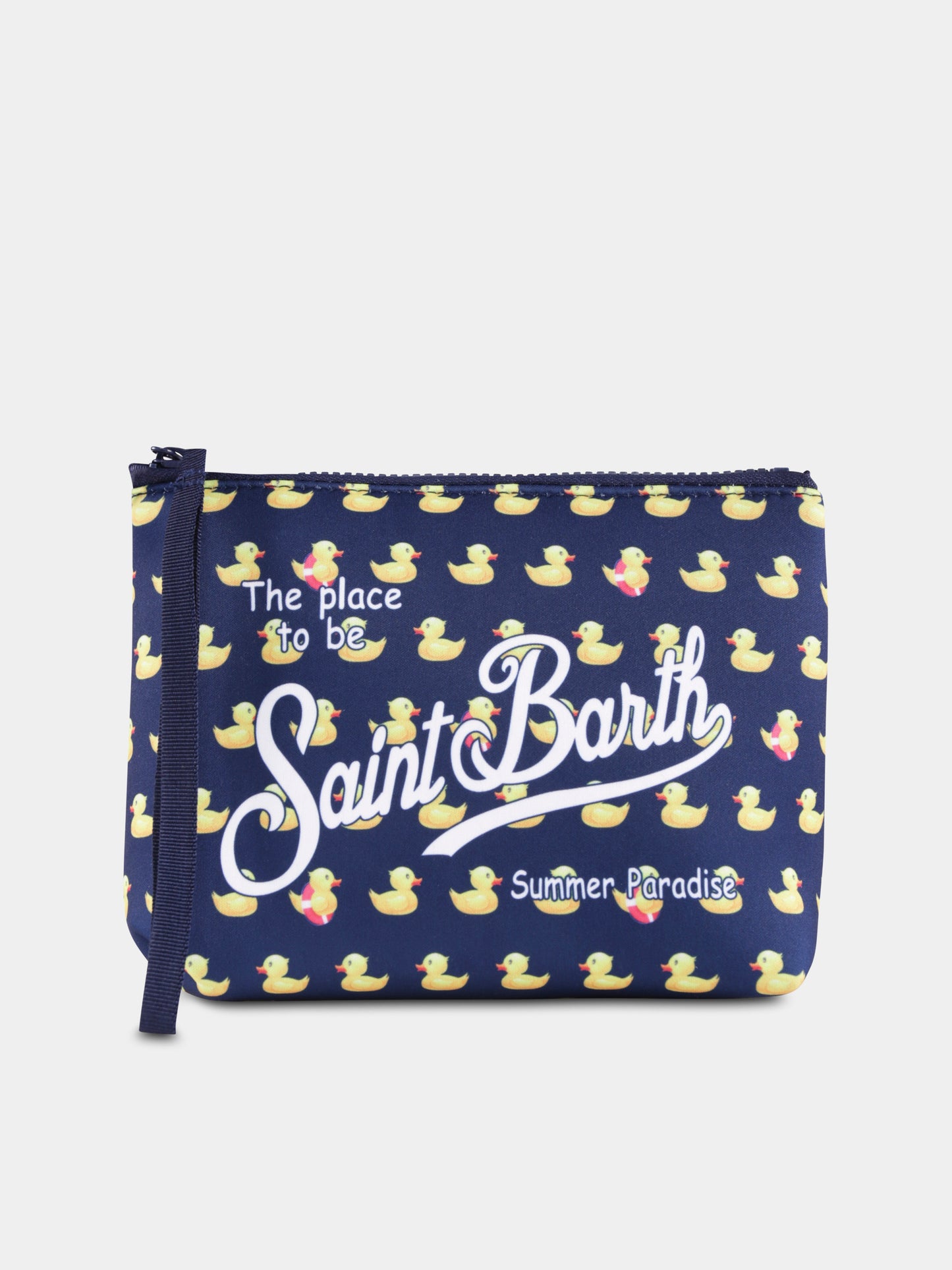 Pochette blu per bambino con papera