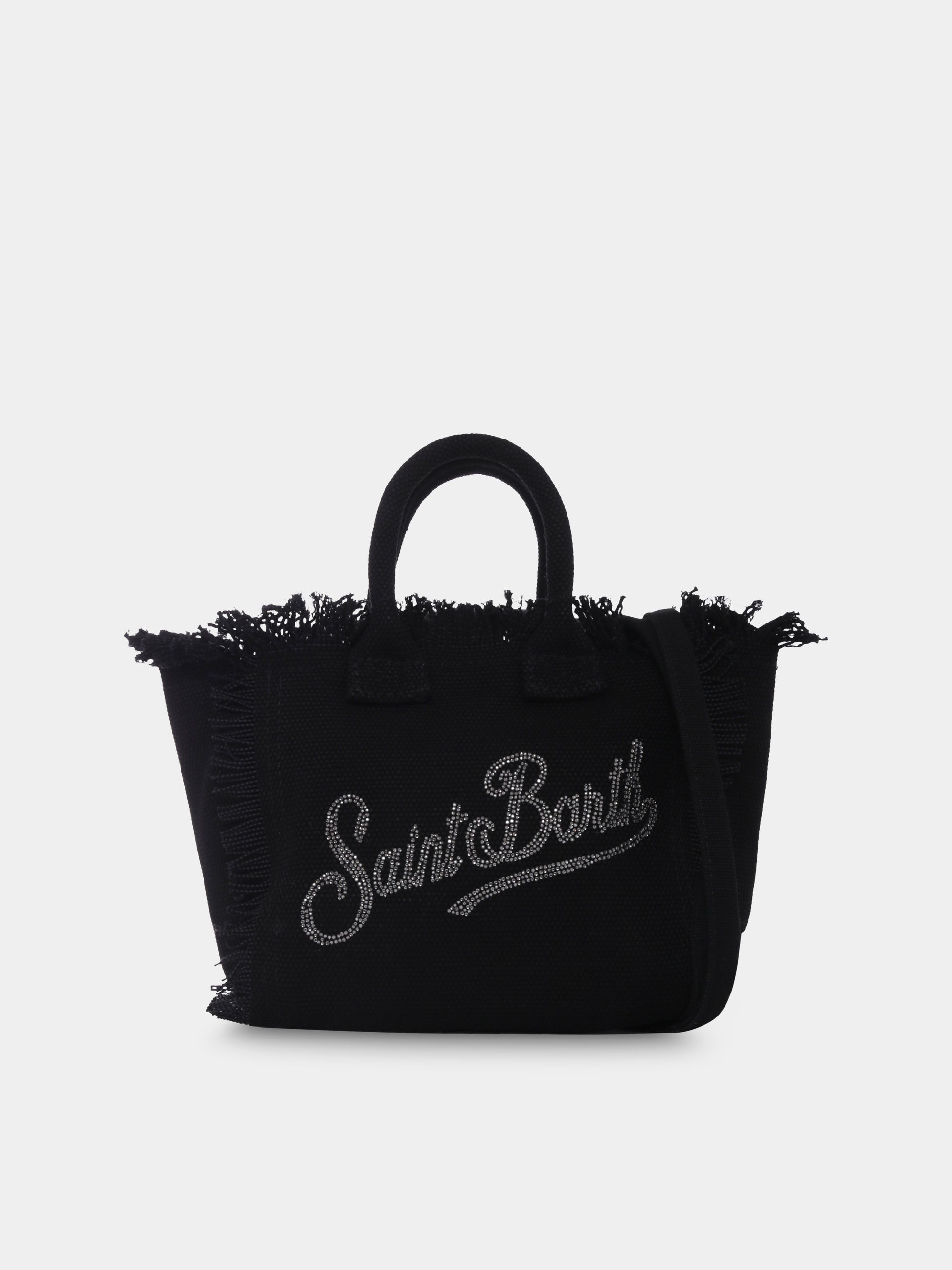 Borsa Vanity Mini nera per bambina con logo,Mc2 Saint Barth,VAMI001 04047H