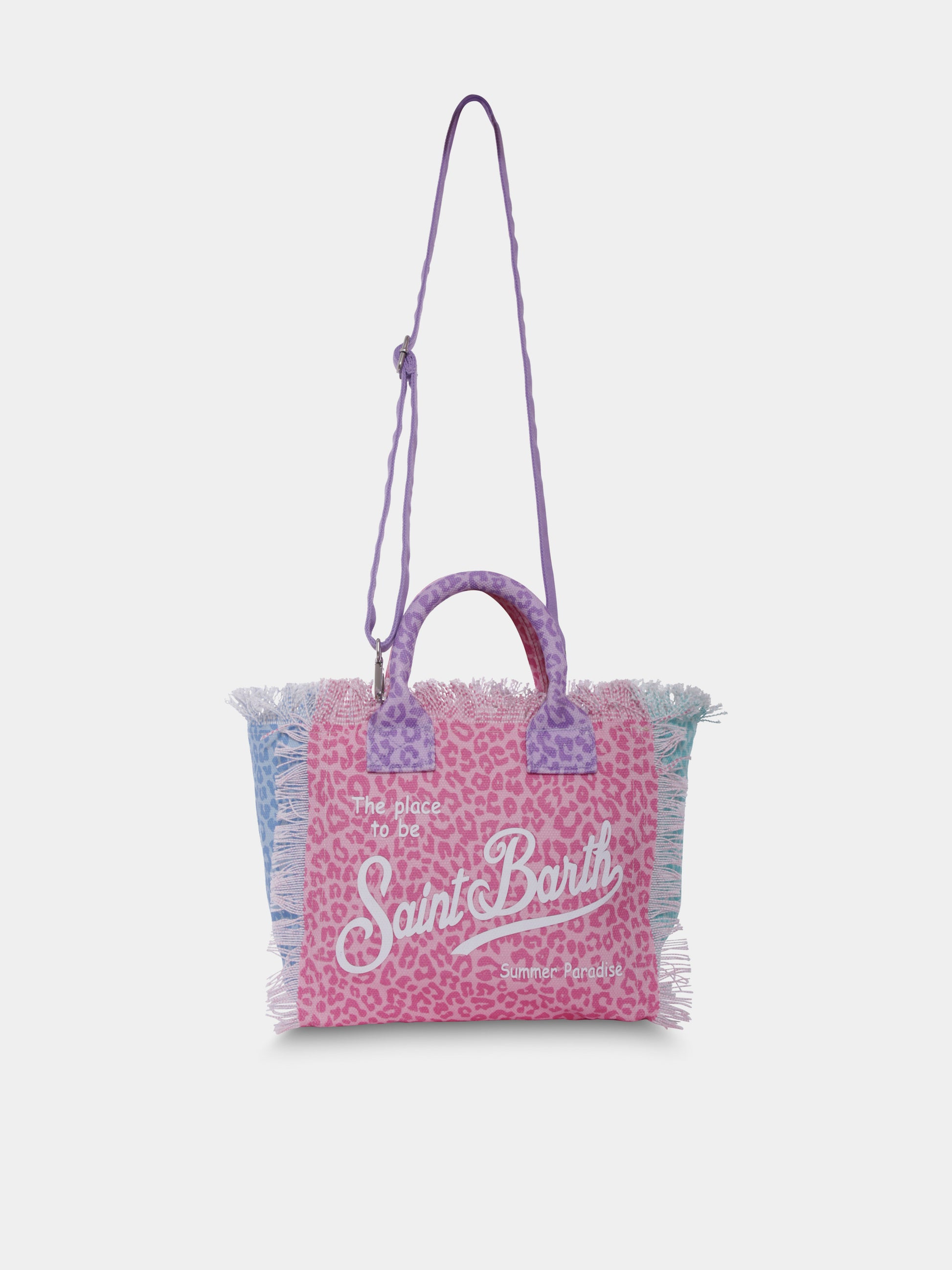 Borsa mare Colette multicolor per bambina con logo,Mc2 Saint Barth,COL0001 01541H