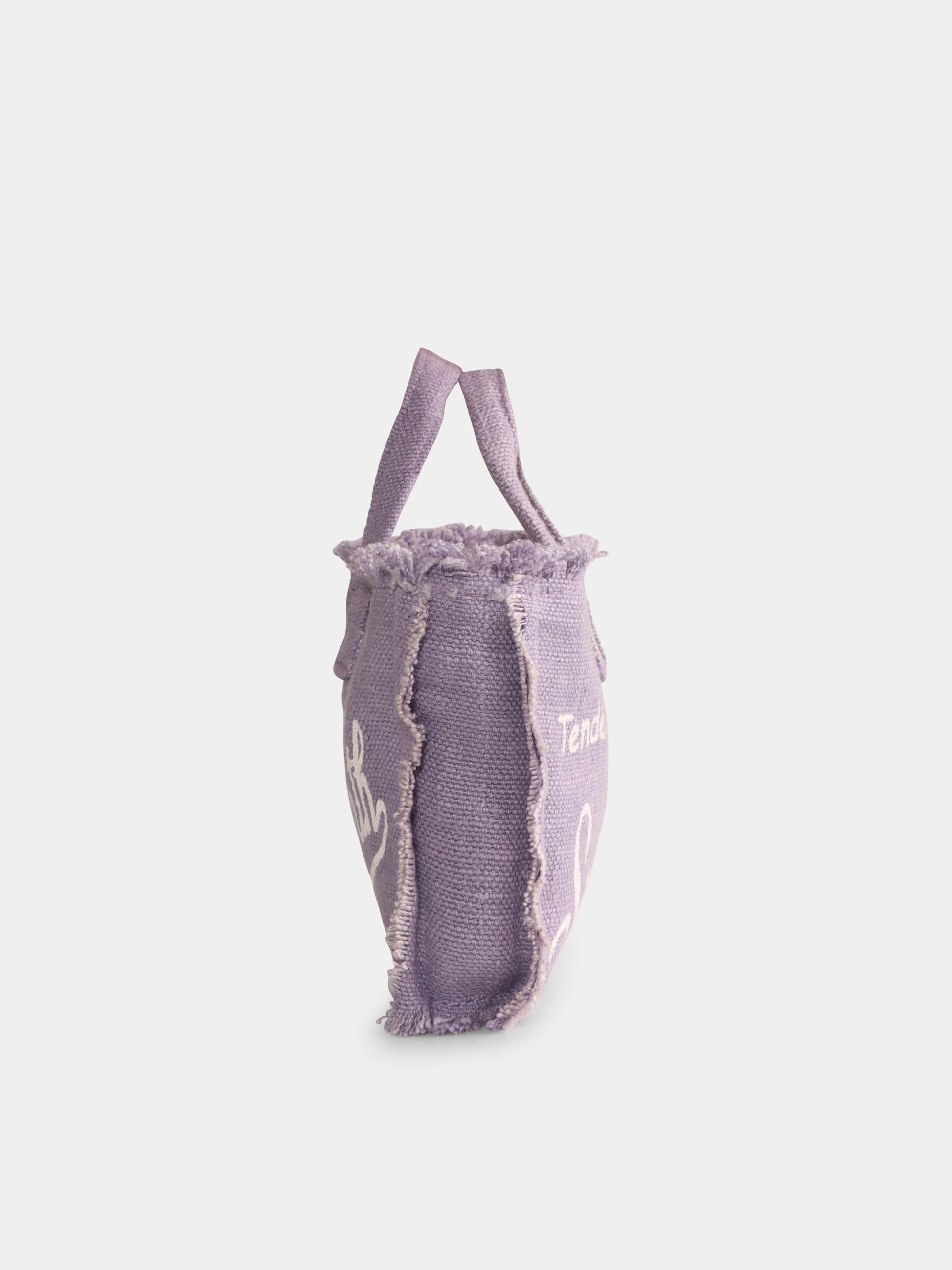 Borsa porta cellulare viola per bambina con logo,Mc2 Saint Barth,PHONE002 01539H