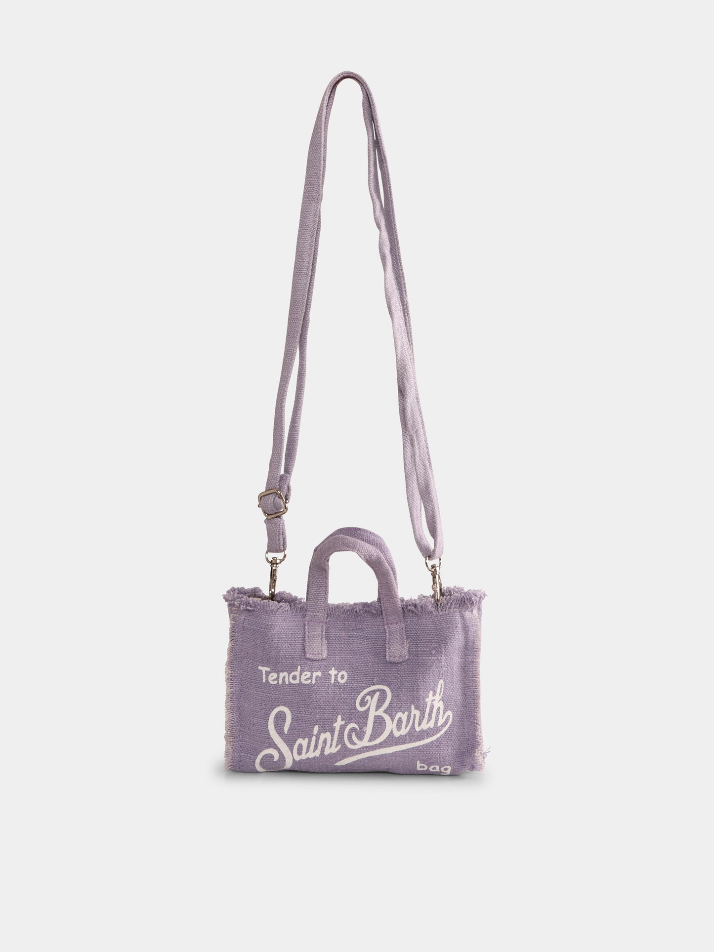 Borsa porta cellulare viola per bambina con logo,Mc2 Saint Barth,PHONE002 01539H