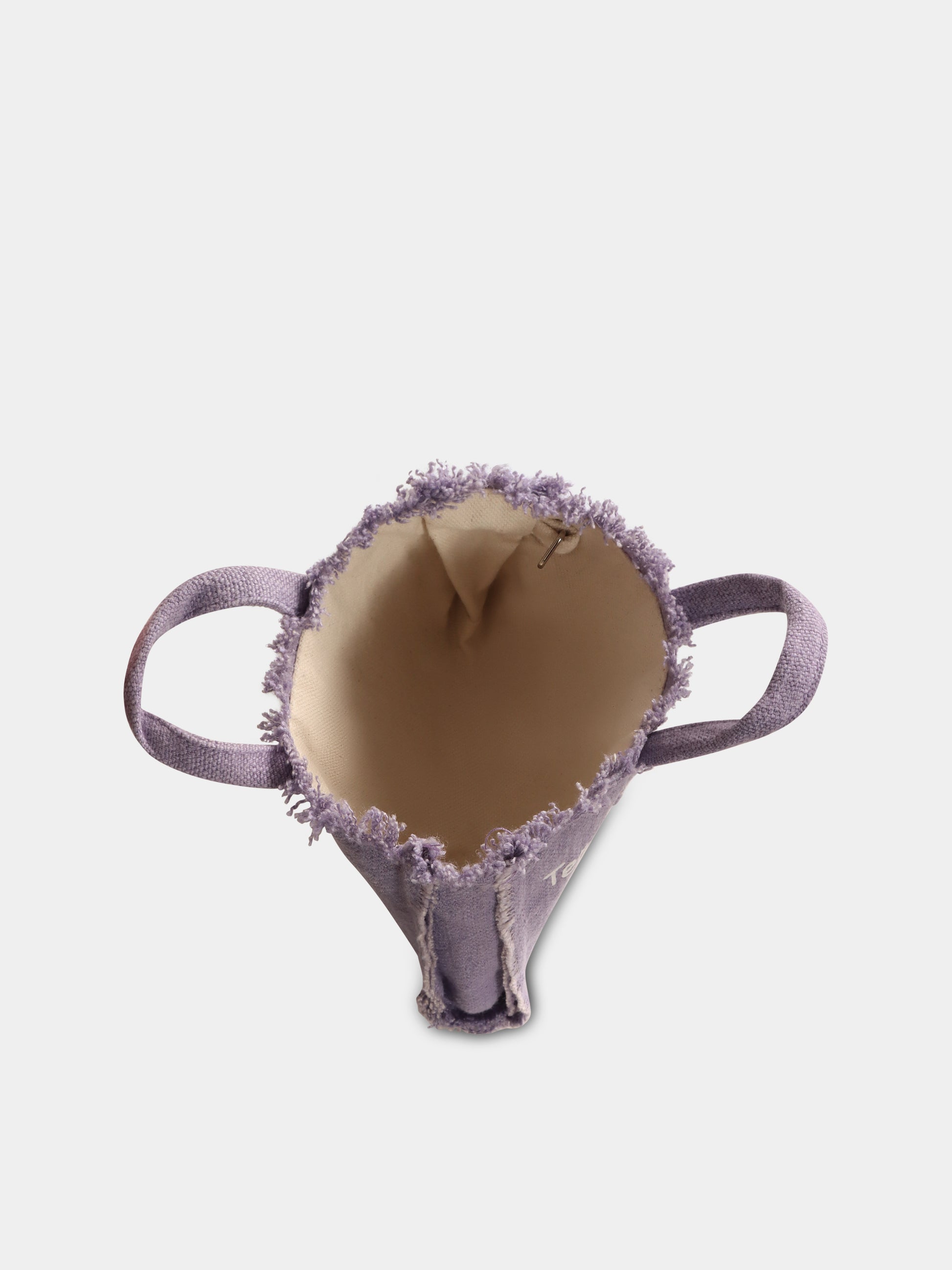 Borsa porta cellulare viola per bambina con logo,Mc2 Saint Barth,PHONE002 01539H