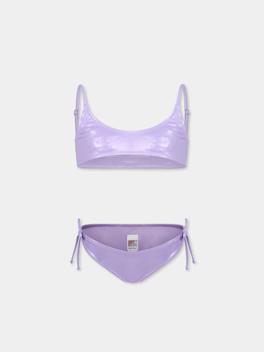 Bikini viola per bambina