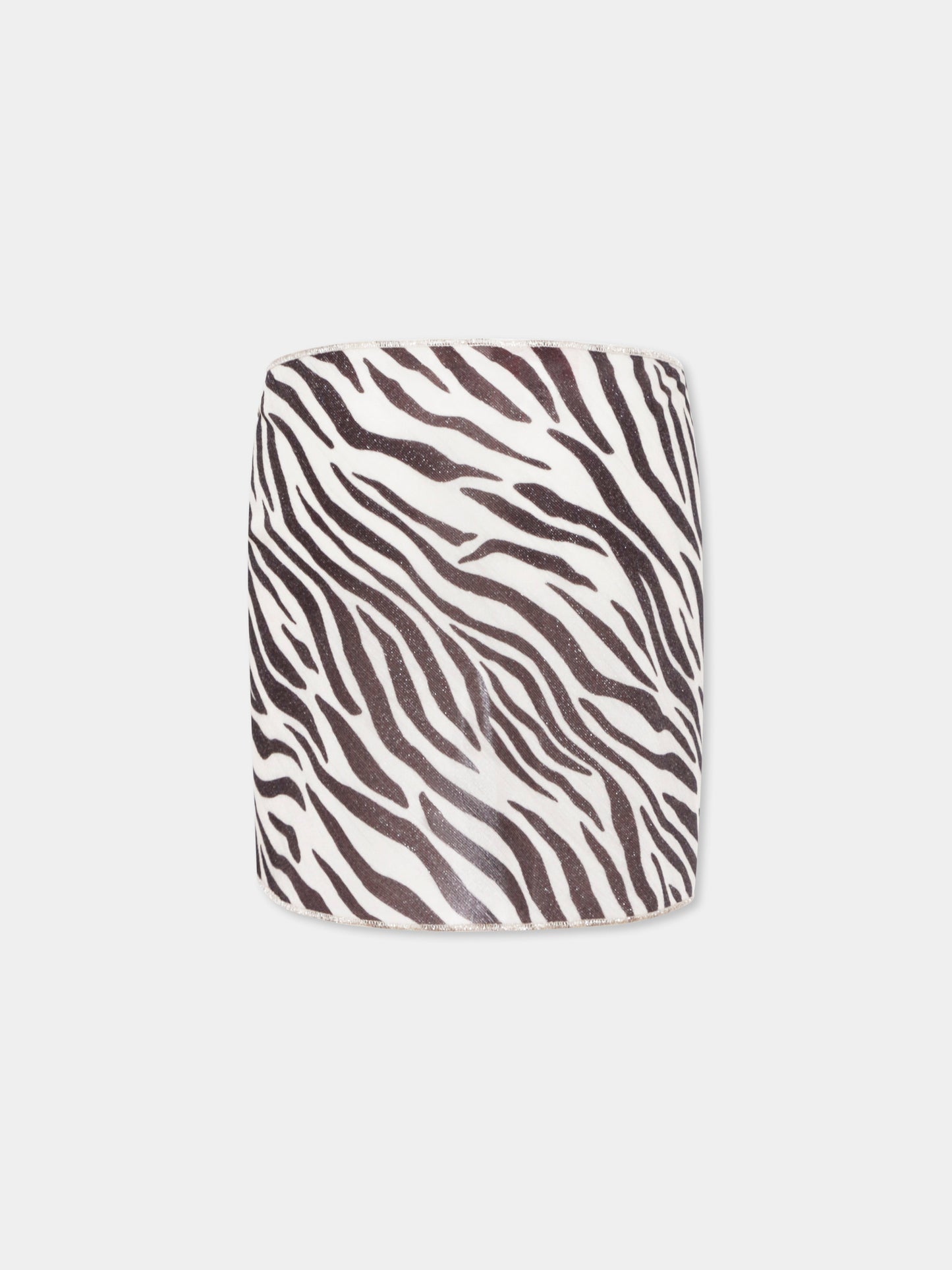 Copricostume beige per bambina con stampa zebrata,Mc2 Saint Barth,SER0003 01444H