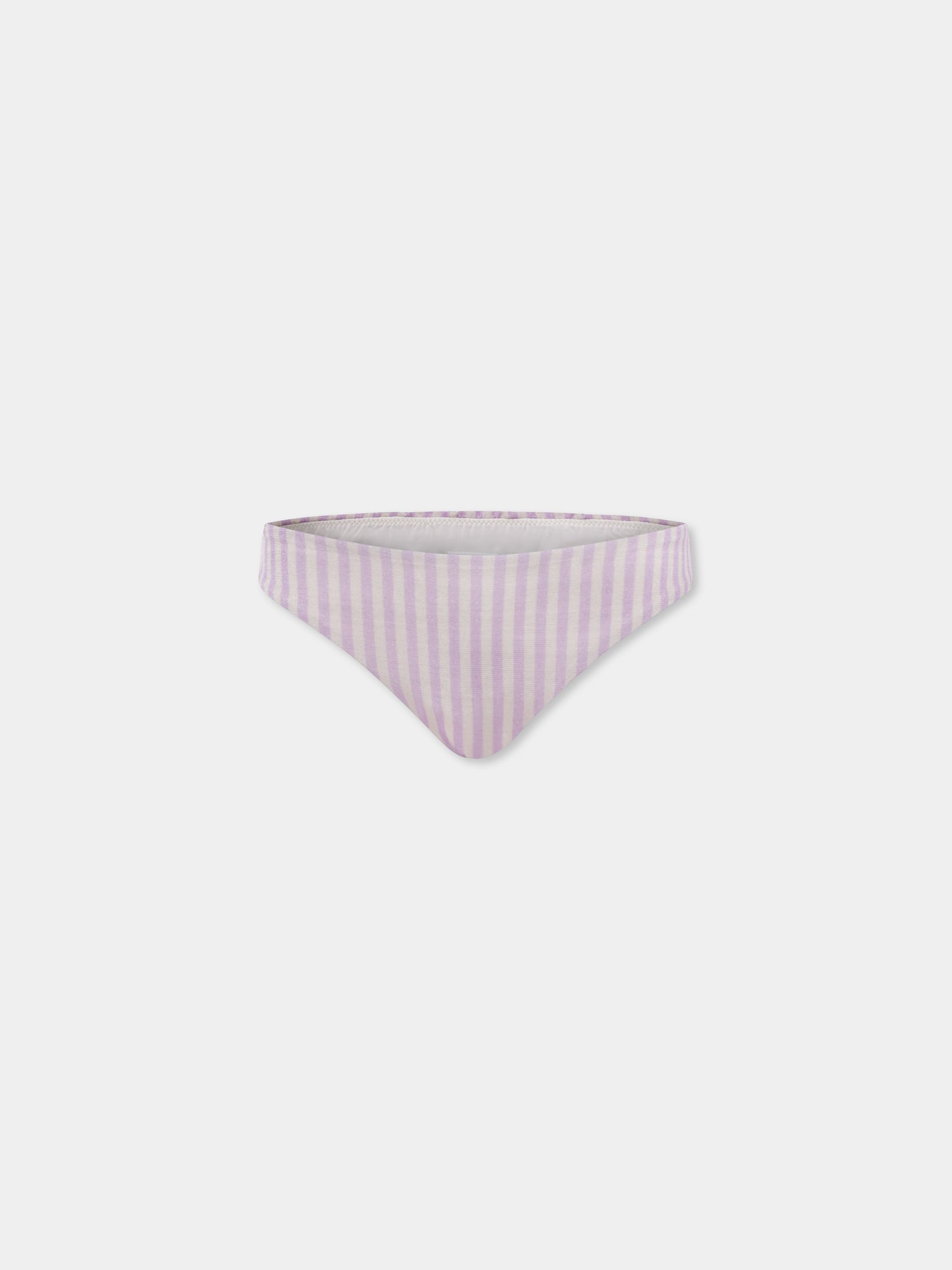 Slip mare lilla per bambina con fiocco