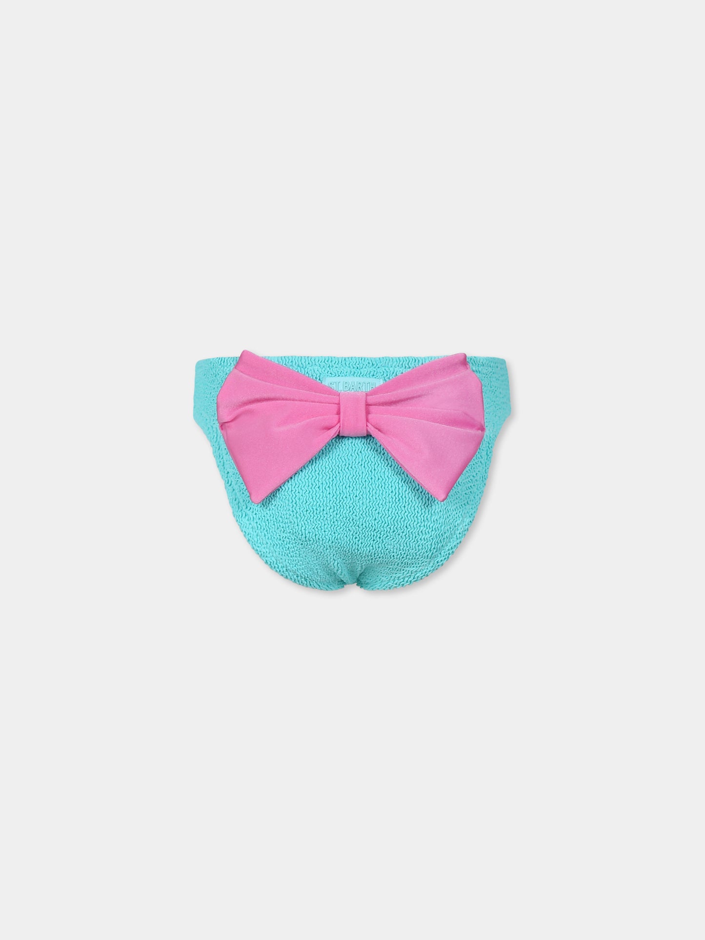 Slip mare verde per bambina con fiocco