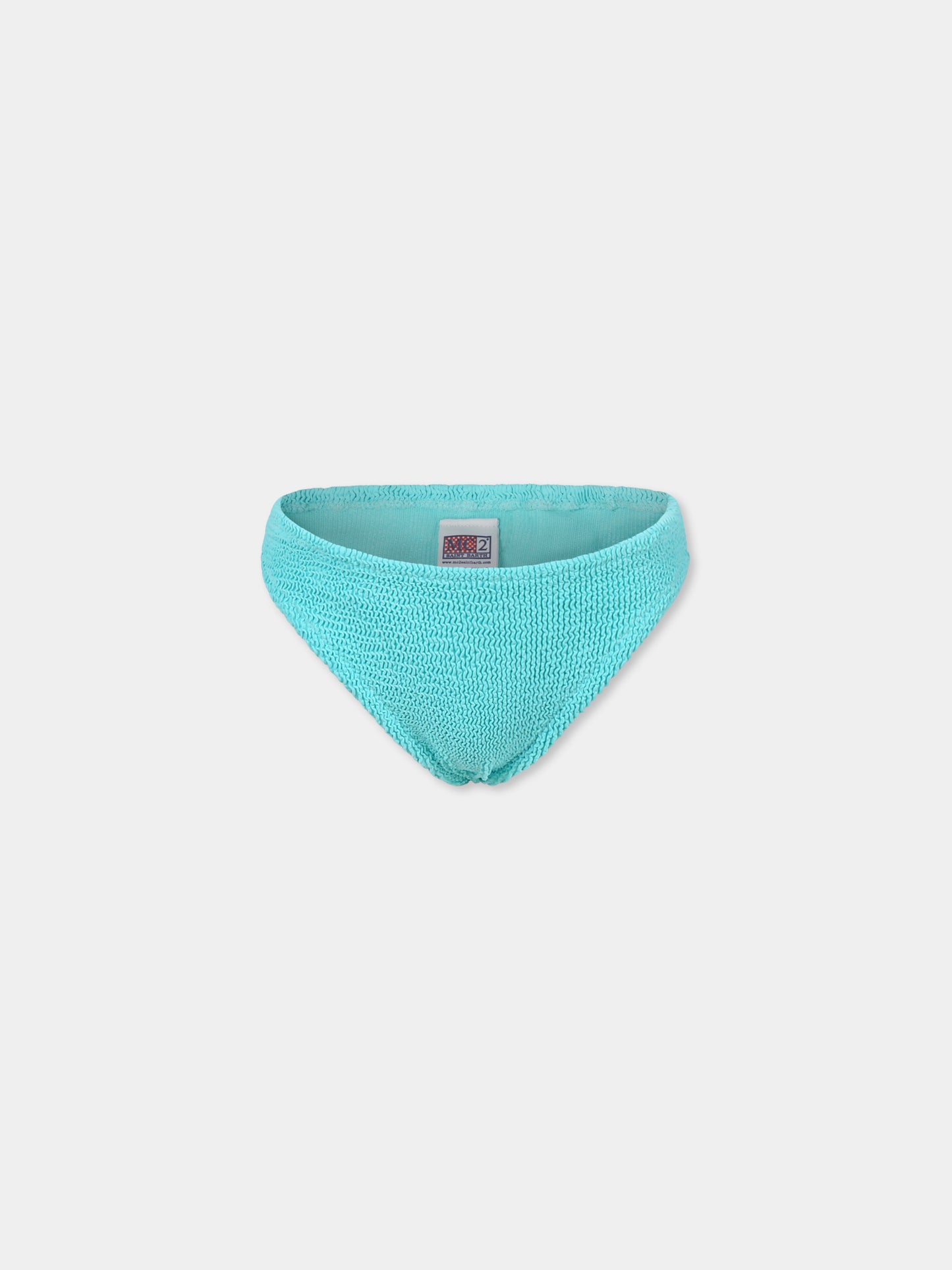Slip mare verde per bambina con fiocco