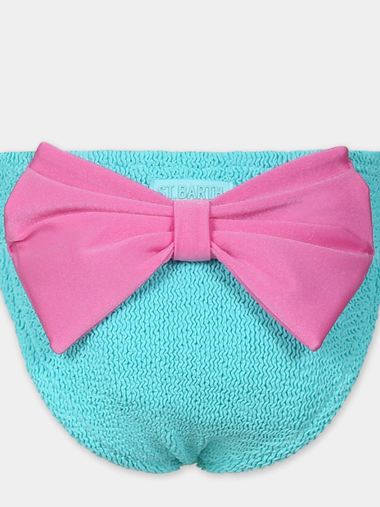 Slip mare verde per bambina con fiocco