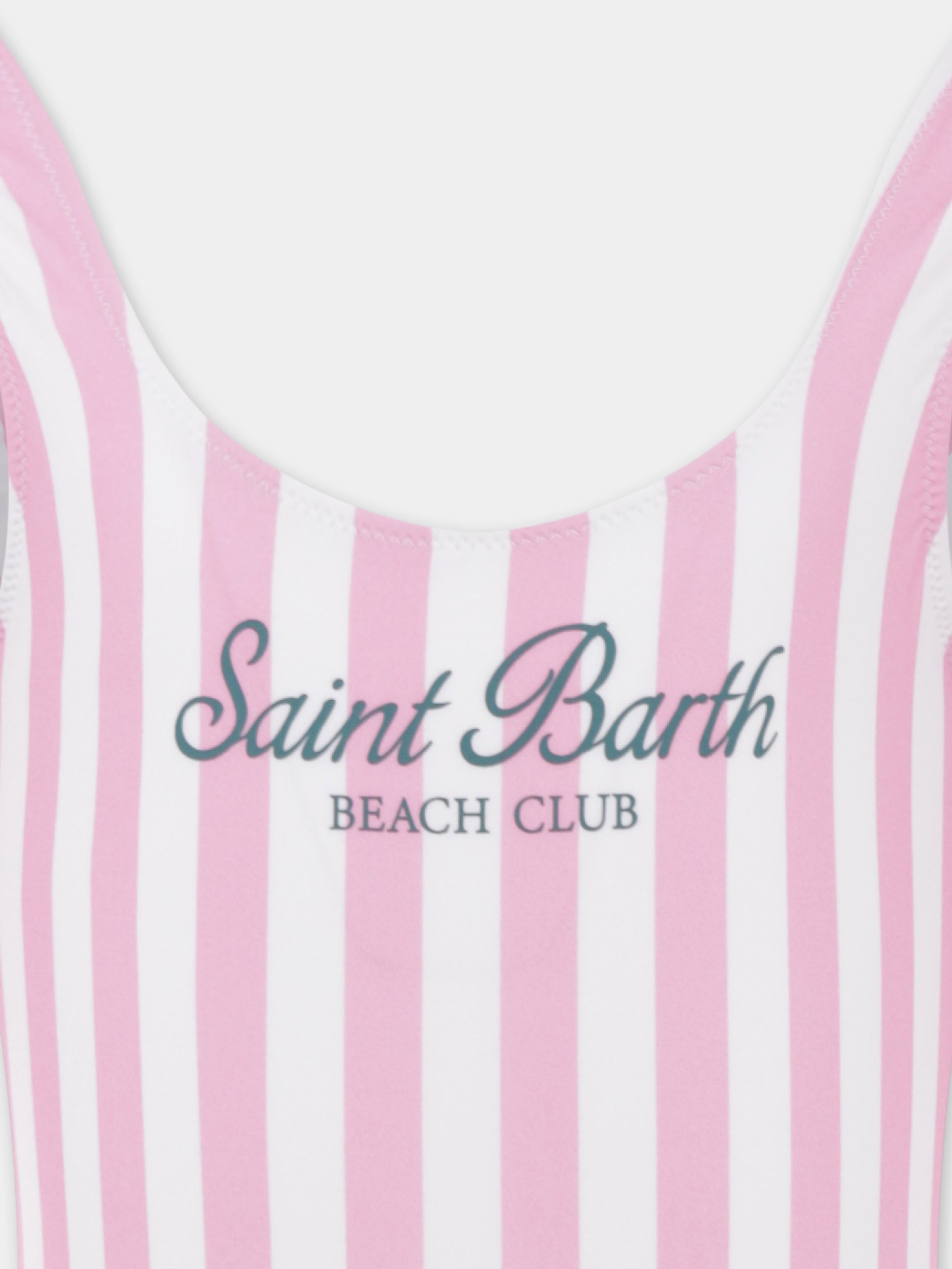 Costume intero rosa per bambina con logo,Mc2 Saint Barth,CARA001 03758H